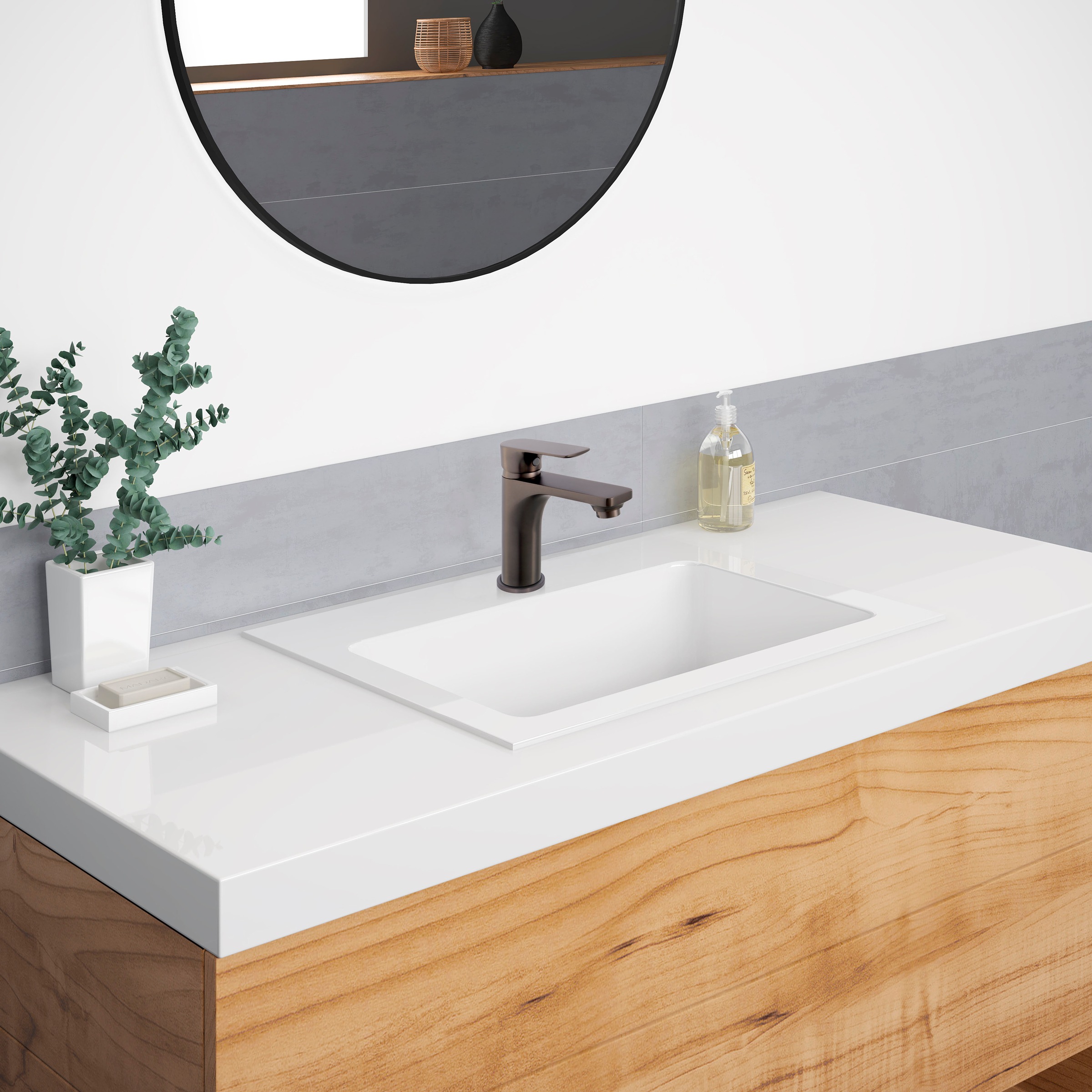 CORNAT Waschtischarmatur "NOIR" geeignet für den Anschluss an einen Durchla günstig online kaufen