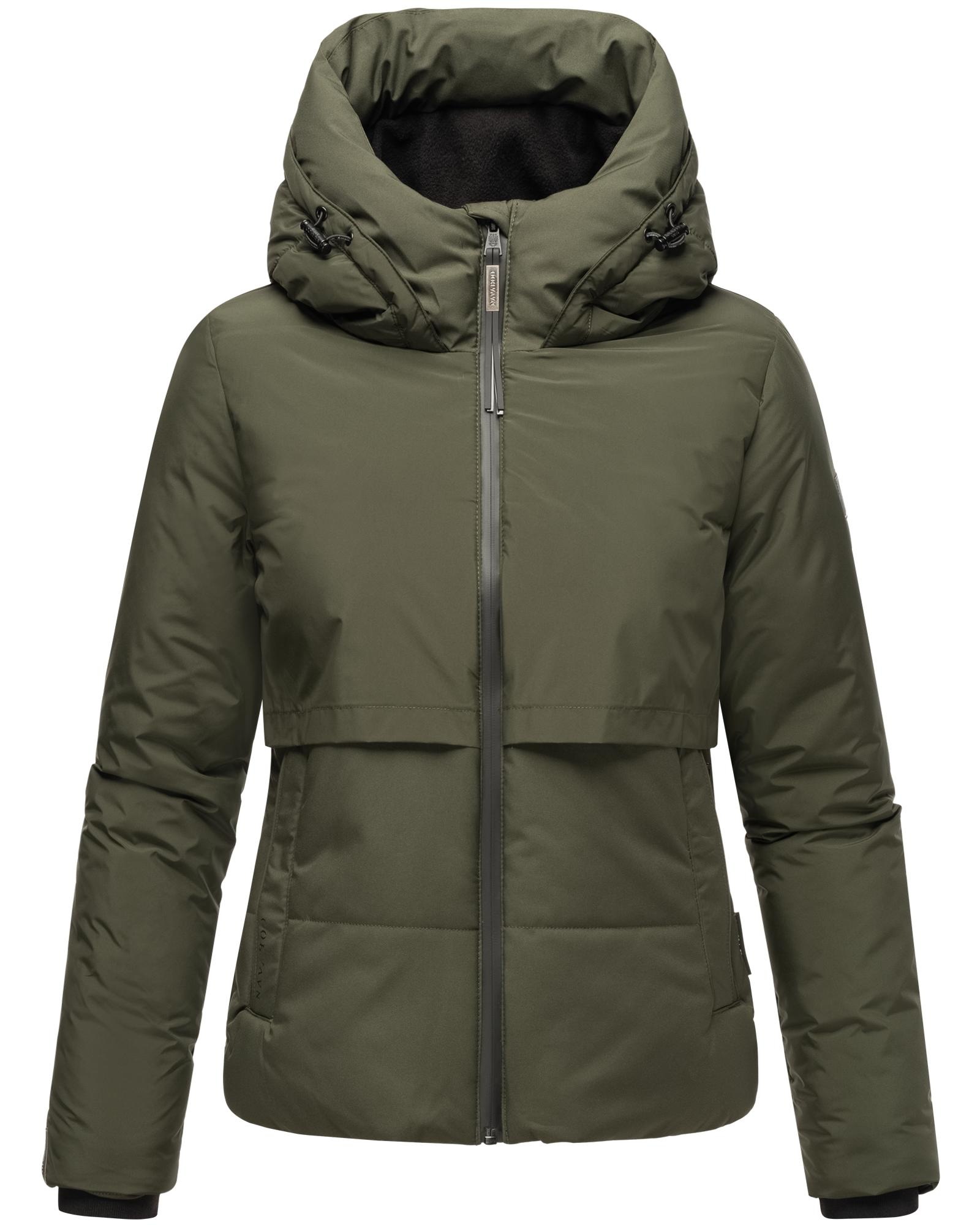 Navahoo Steppjacke »Liebesküken XIV«, mit Kapuze, modische Damen Winterjacke mit Fleece-Innenfutter