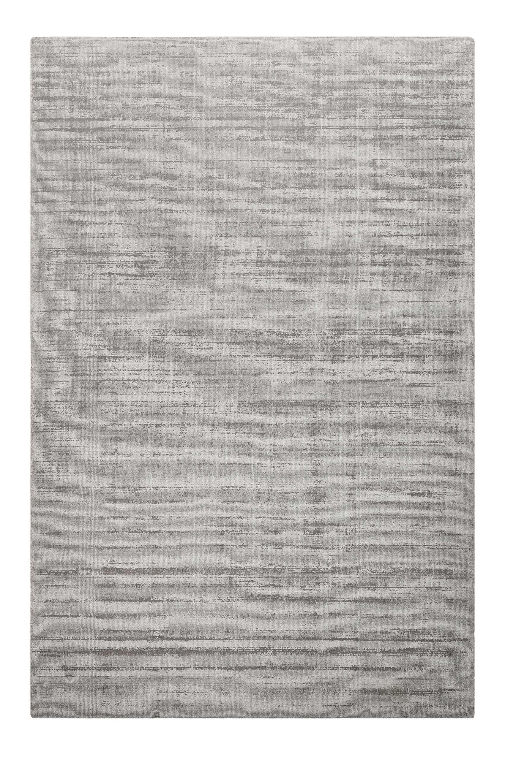 Teppich WECON HOME BASICS "Emma", hellgrau, B:70cm H:8mm L:140cm, Polyester, Teppiche, Teppich, Kurzflorteppich, handgewebt, einfarbig, modern, Wohnzimmer