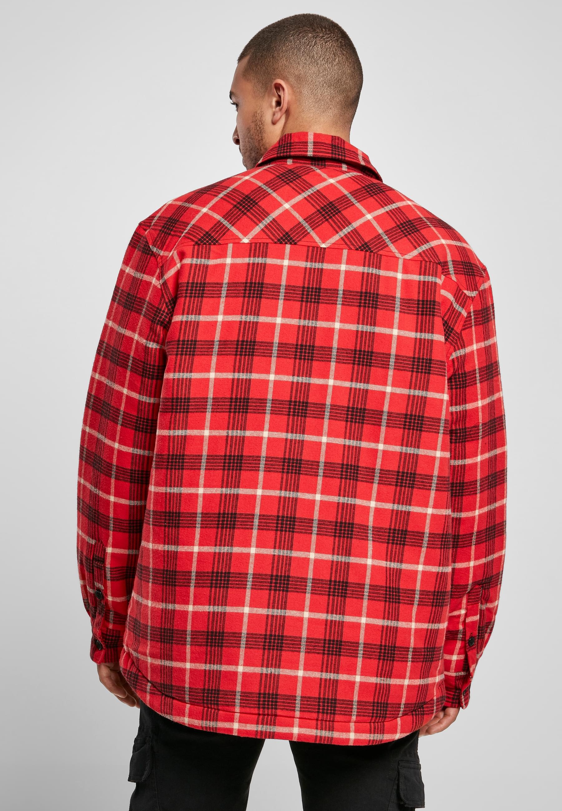 URBAN CLASSICS Anorak »Urban Classics Herren Plaid Quilted Shirt Jacket«, (1 St.), ohne Kapuze