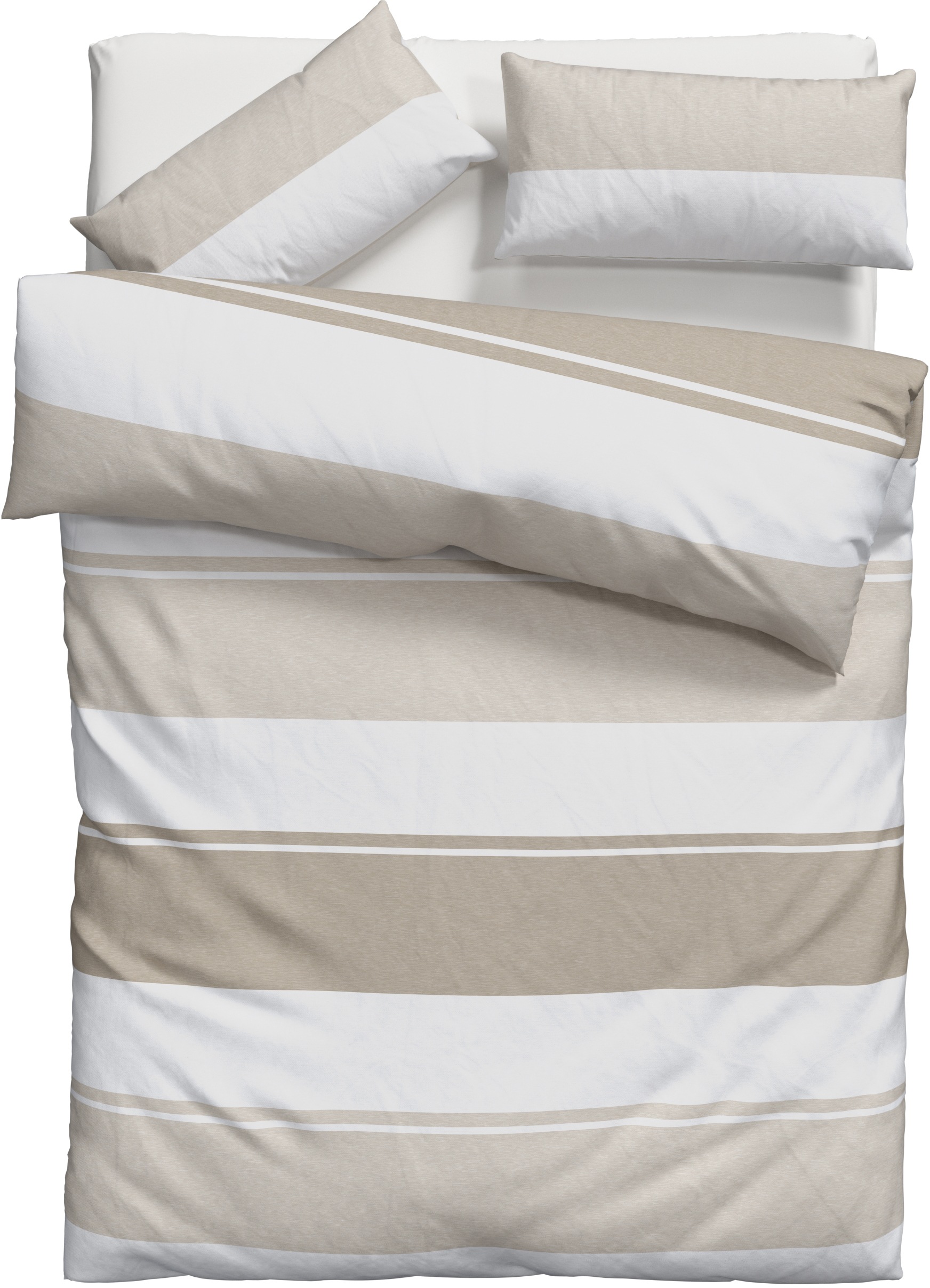 OTTO home Bettwäsche "Yonne" 2 Stk. in frischen Farben, gestreifte Bettwäsc günstig online kaufen