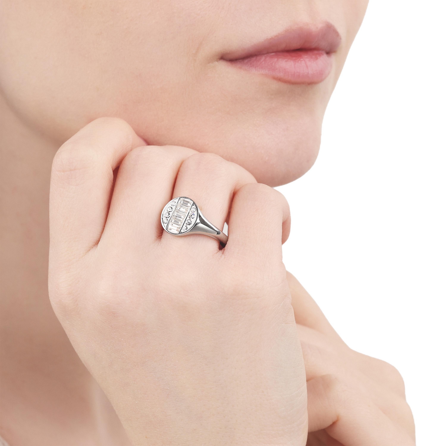 TOM TAILOR Fingerring »Kreis« mit Preciosa Crystal