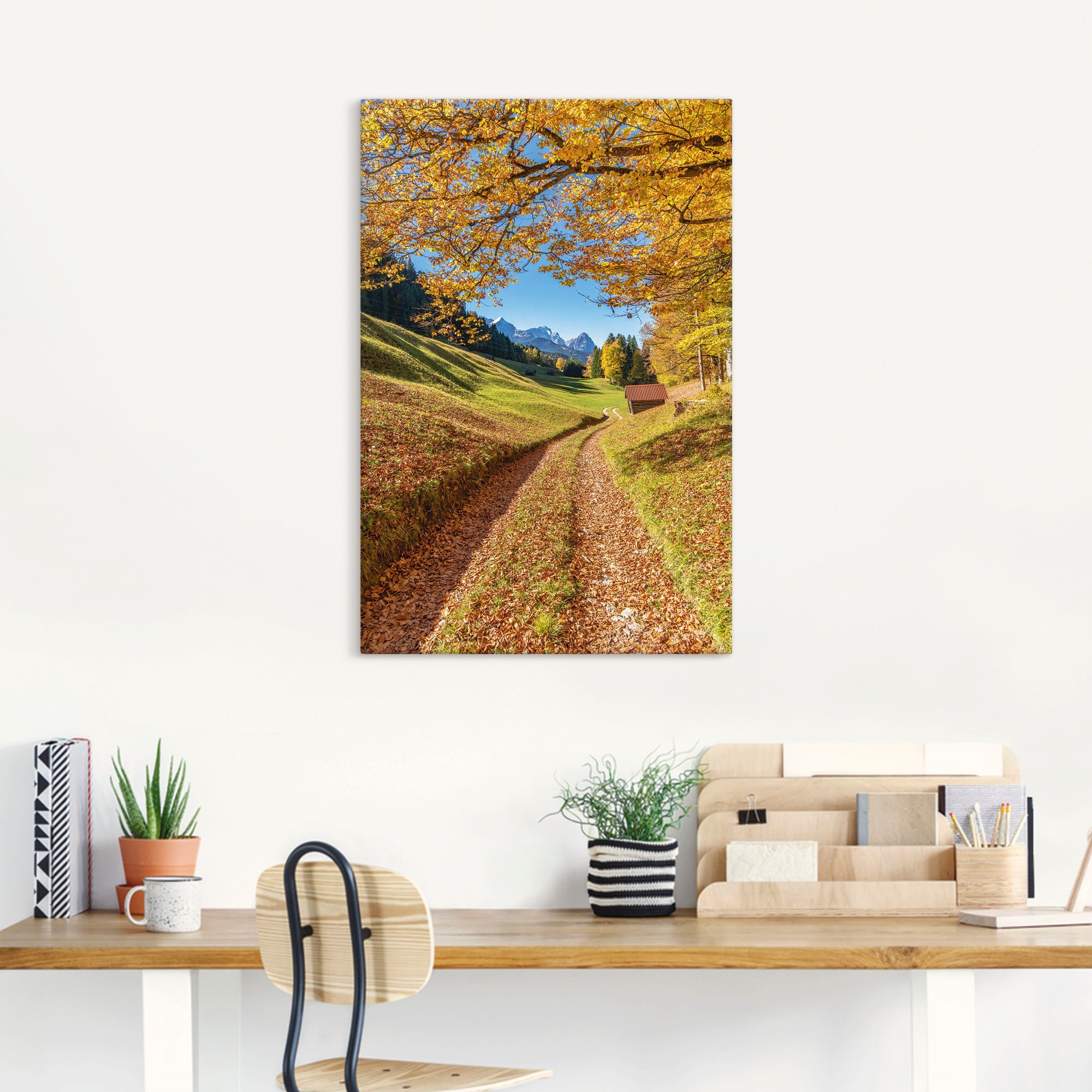 Artland Wandbild "Herbst in Bayern", Berge & Alpenbilder, (1 St.), als Alub günstig online kaufen