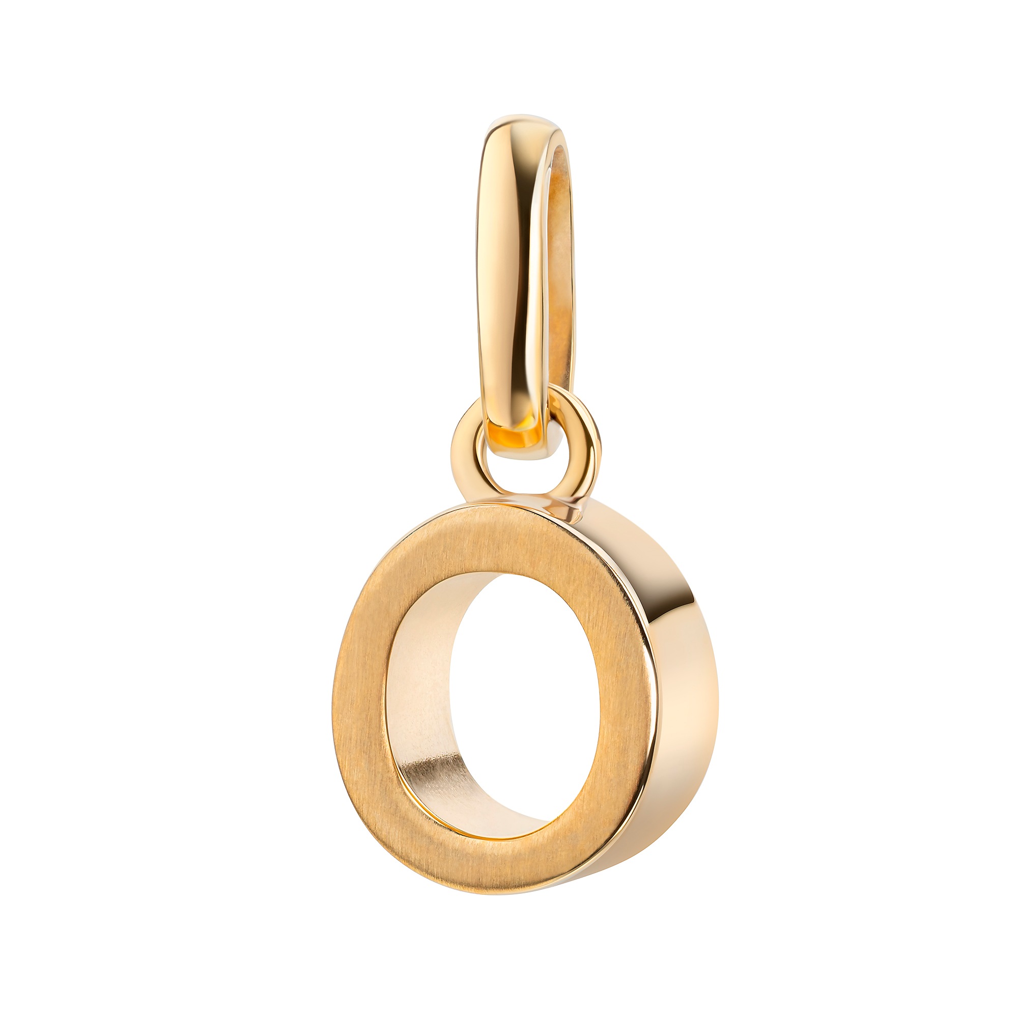 FIRETTI Damen Kettenanhänger "Schmuck Geschenk Gold 333 Halsschmuck Anhänger Buchstabe Alphabet", O, Gelbgold 333, 0,83 ggelbgoldfarben, Gelbgold