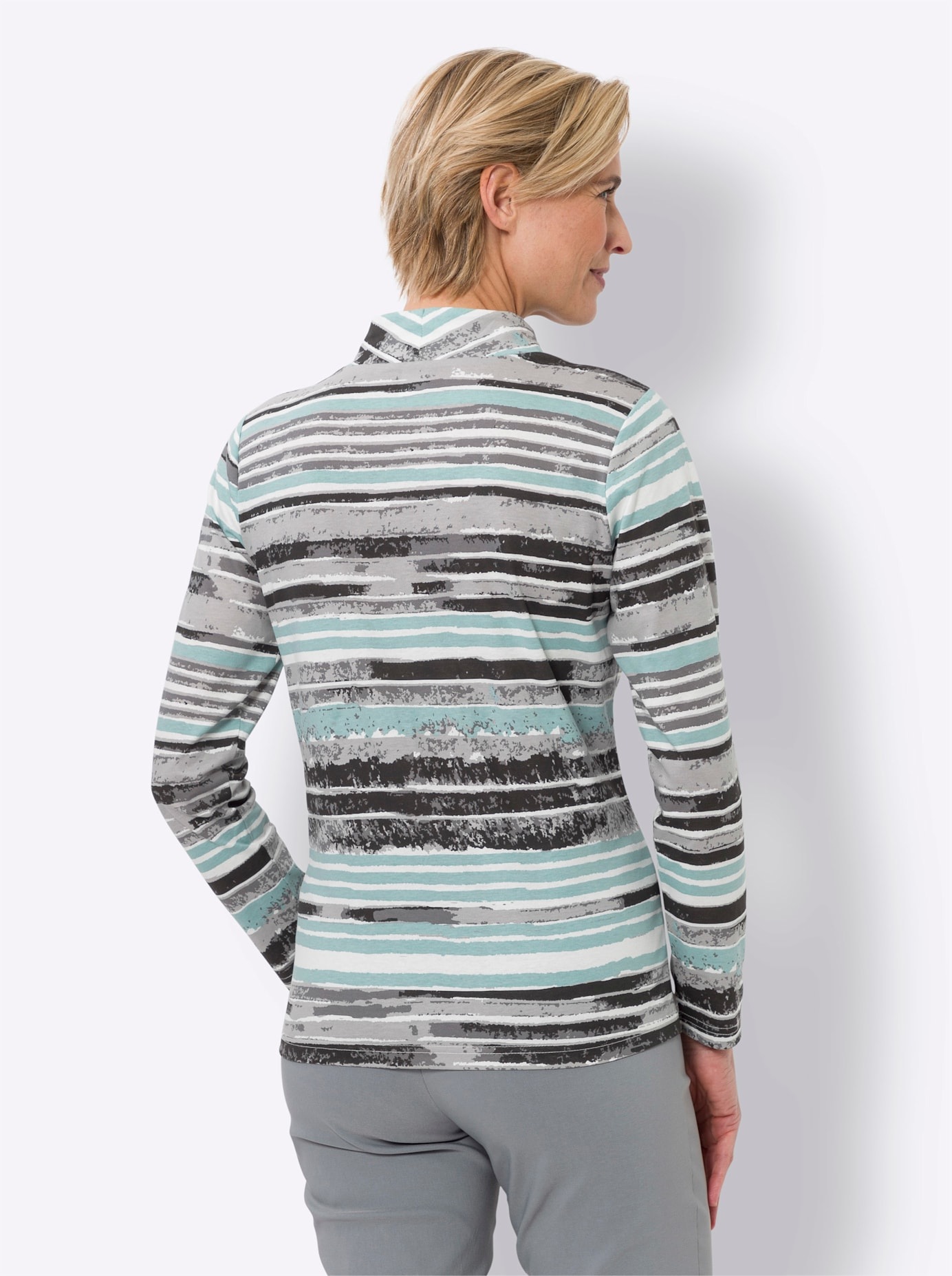 Thumbnail - Classic Basics Stehkragenshirt "Stehkragen-Shirt" 1 Stk. tlg.