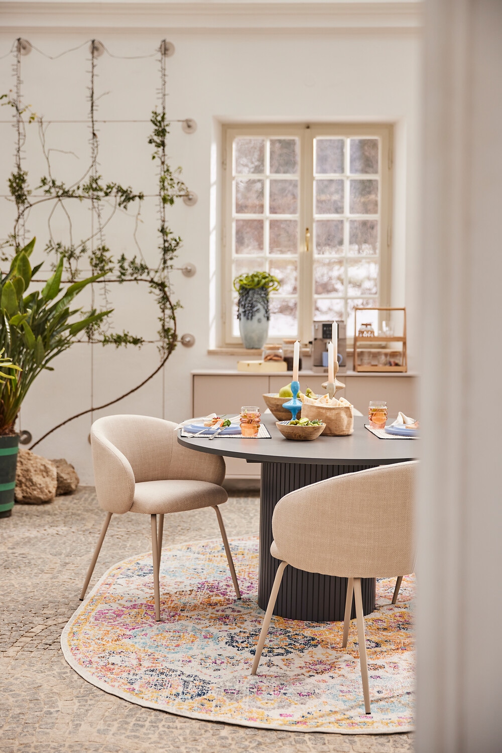 Livabliss Teppich »CUZCO« oval 11 mm Höhe Orient-Optik, Vintage Design, Boho Stil, Kurzflor, Wohnzimmer