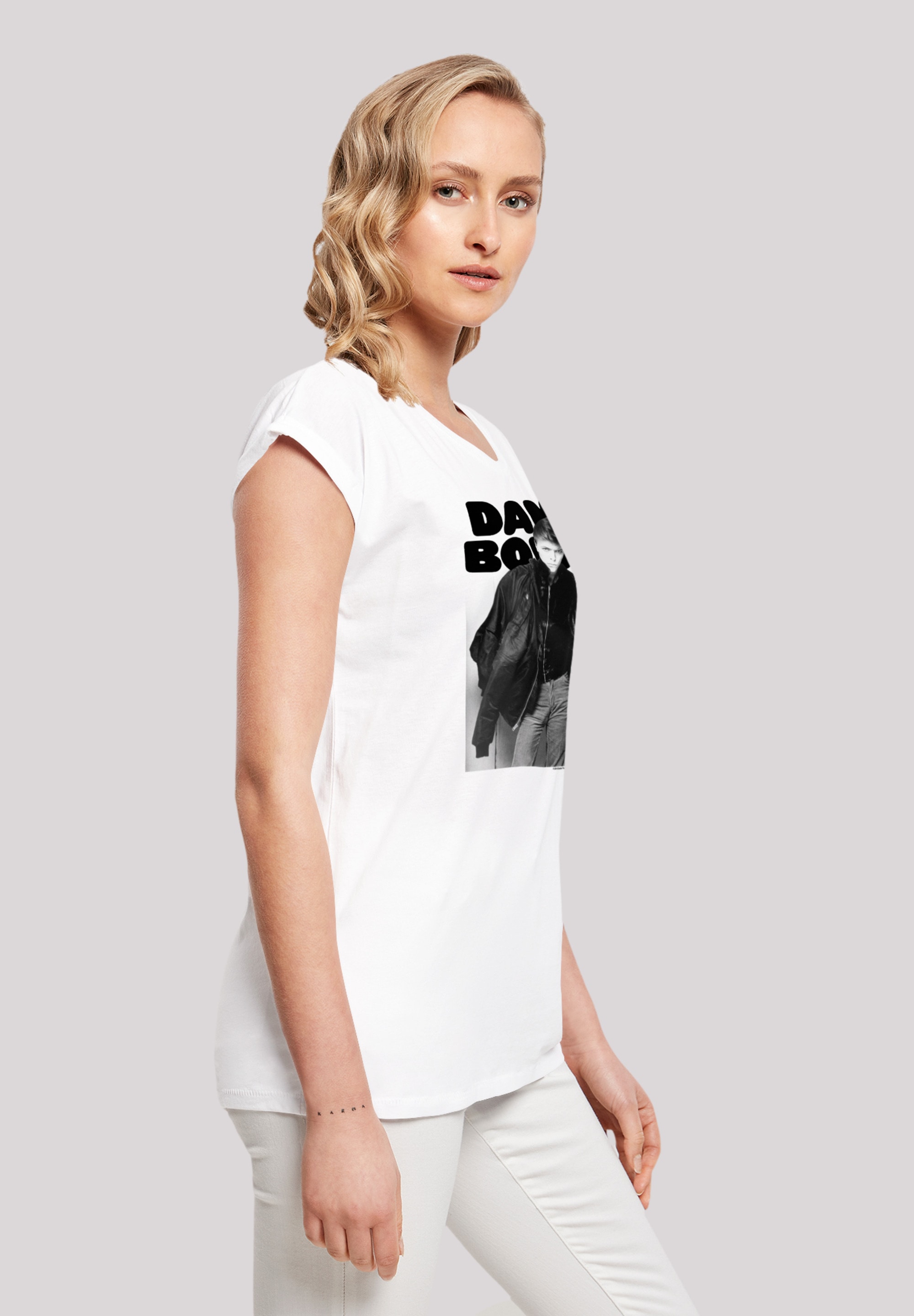 F4NT4STIC T-Shirt »David Bowie Jacket Photograph«, Print