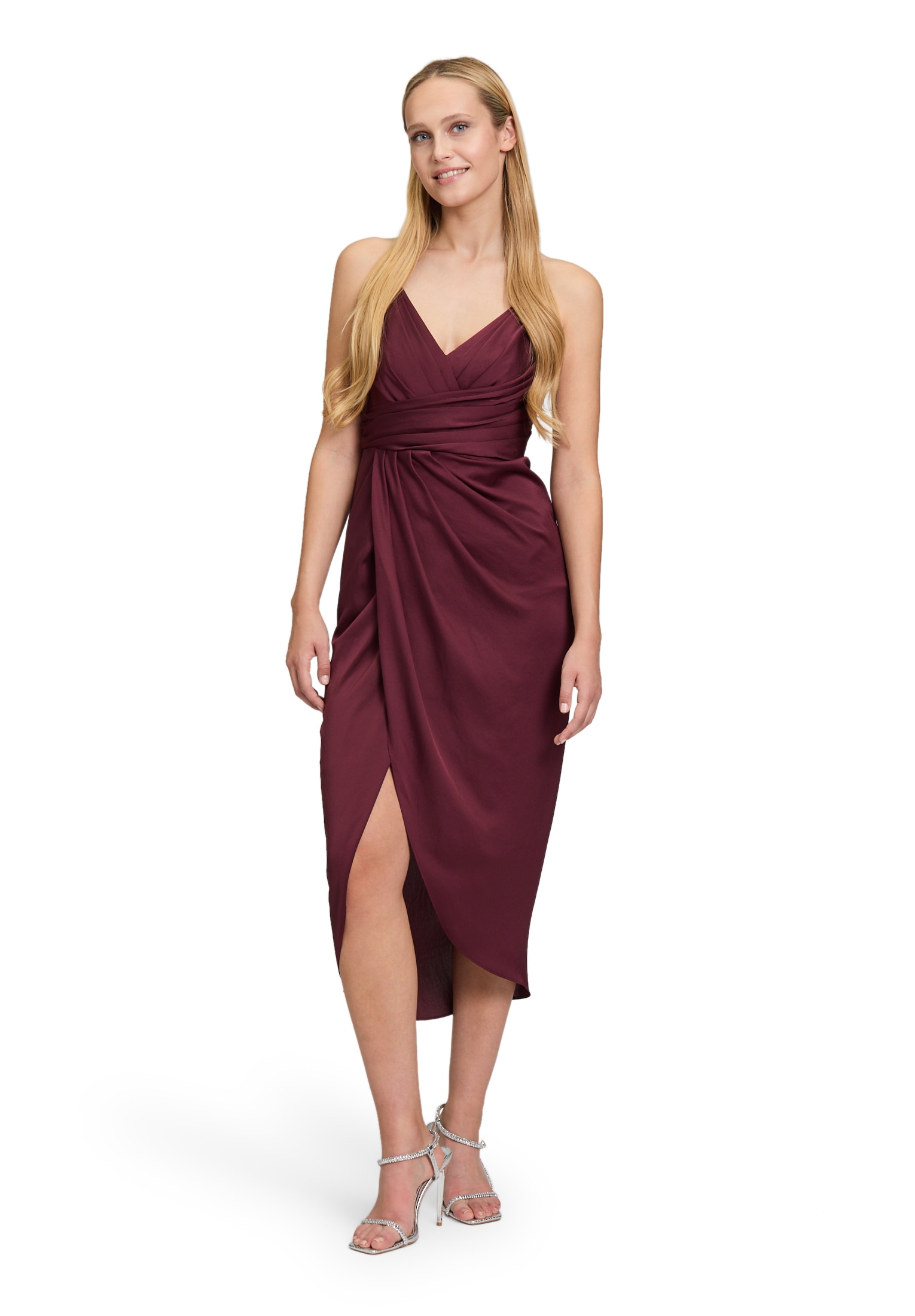 Vera Mont Abendkleid "Vera Mont Damen Abendkleid mit Raffung", Material günstig online kaufen