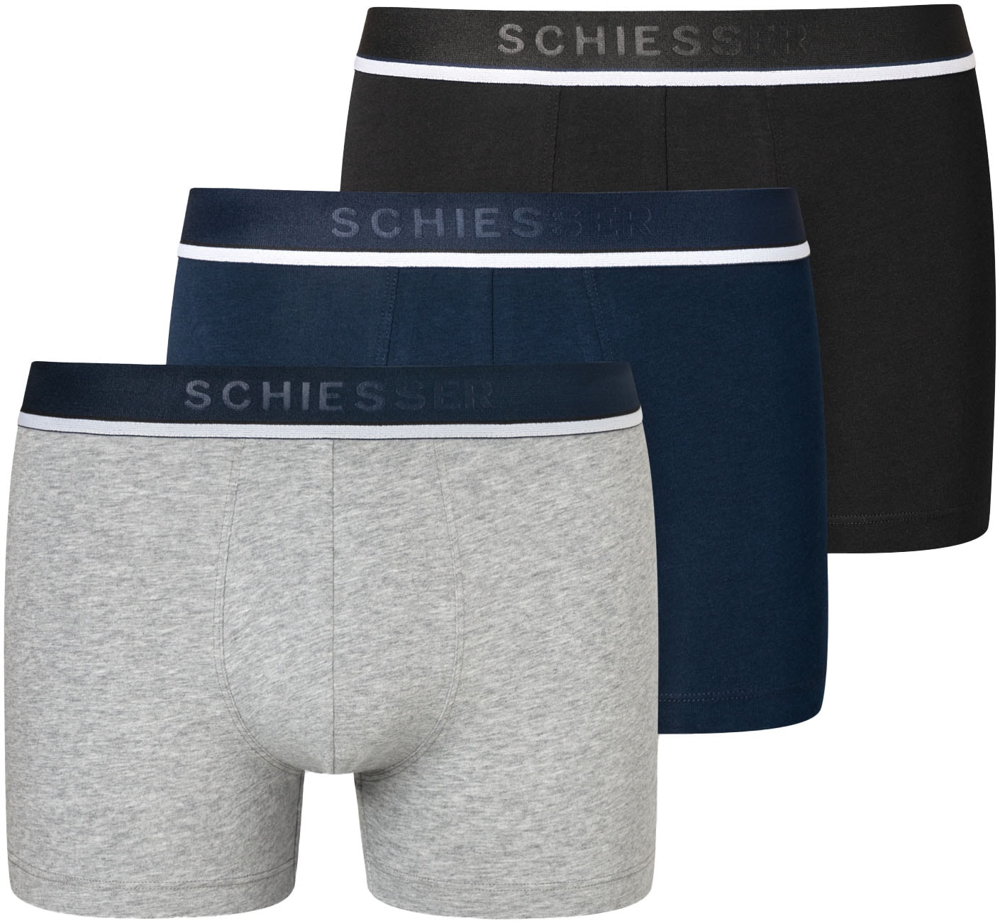 Schiesser Boxer ""95/5"", (3er-Pack), mit sportlichem Logo-Webgummibund günstig online kaufen