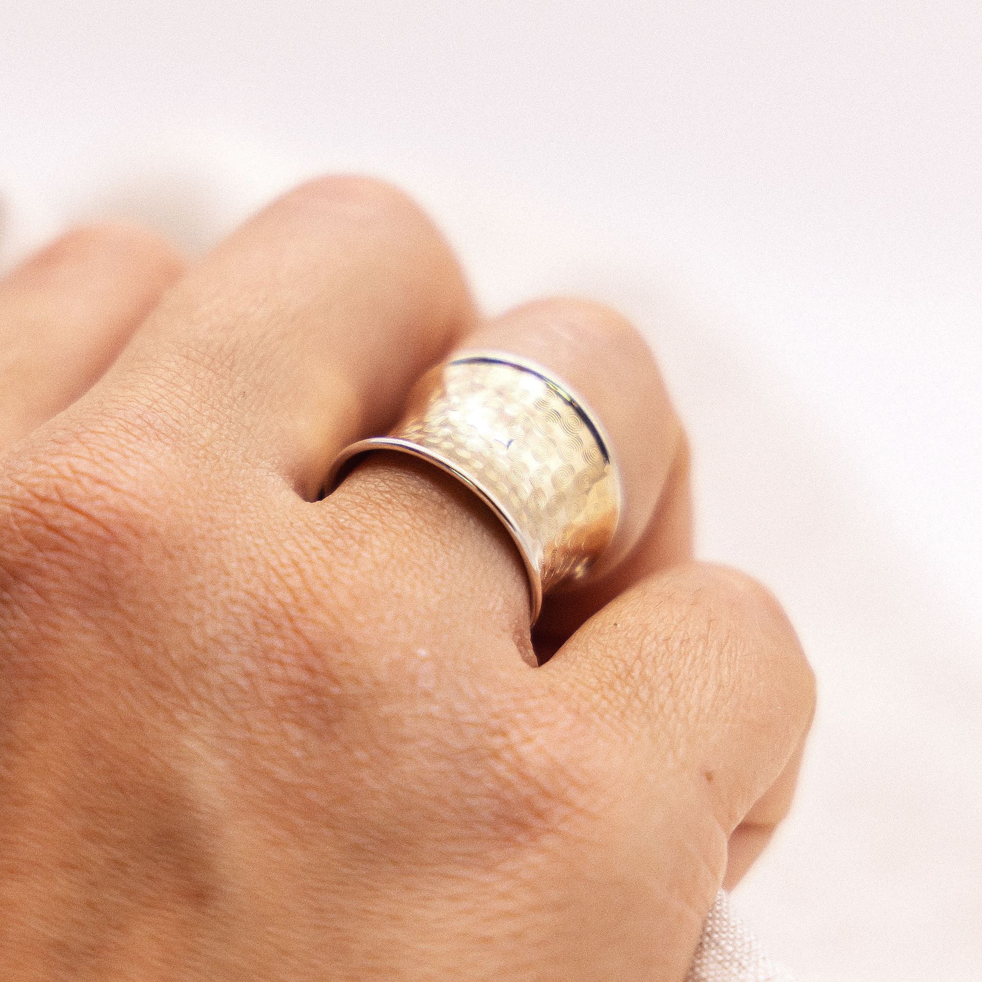 Fascination by Ellen K. Cocktail Ring Yellow Gold Size 19 2