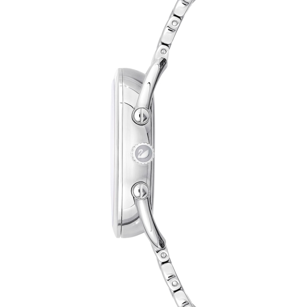 Swarovski Quarzuhr »CRYSTALLINE GLAM, 5455108«, Armbanduhr, Damenuhr, Swarovski-Kristalle, Swiss Made