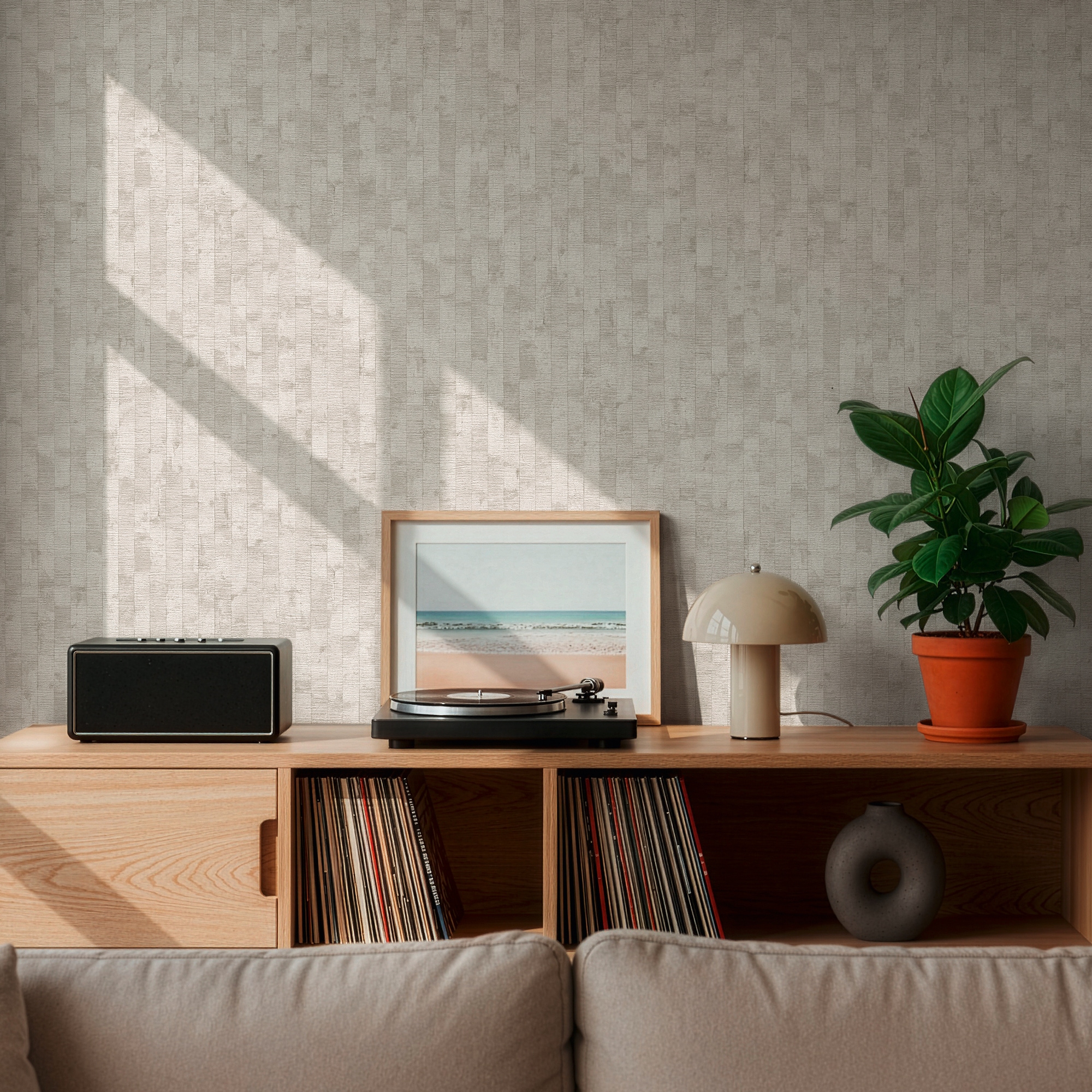 living walls Vliestapete »Vibes & Styles Daniel – Urban Lines Vliestapete« Holz leicht strukturiert Moderne Holzoptik mit feiner Struktur und dezentem Glanzeffekt