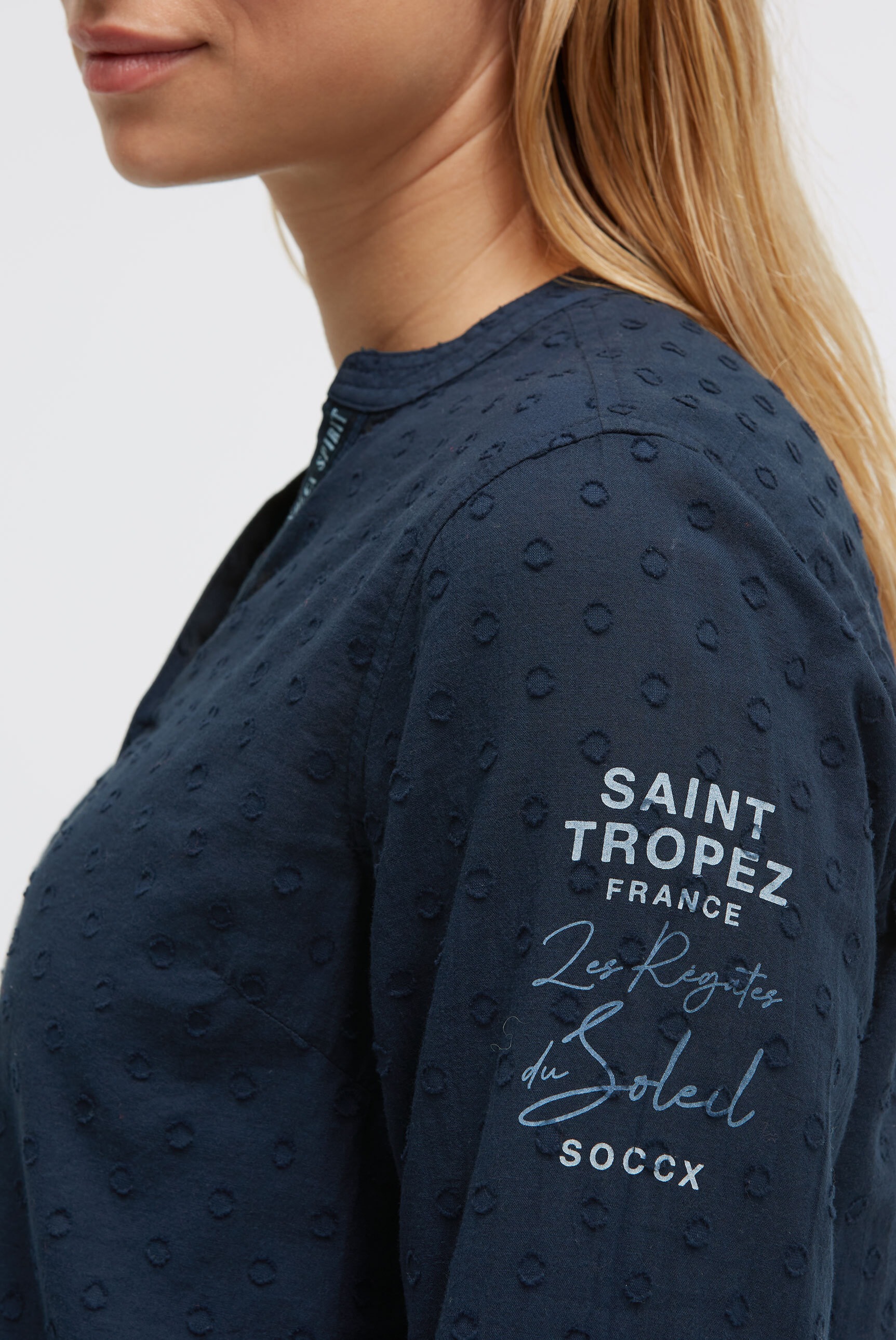 SOCCX Langarmbluse im Turn-Up-Look