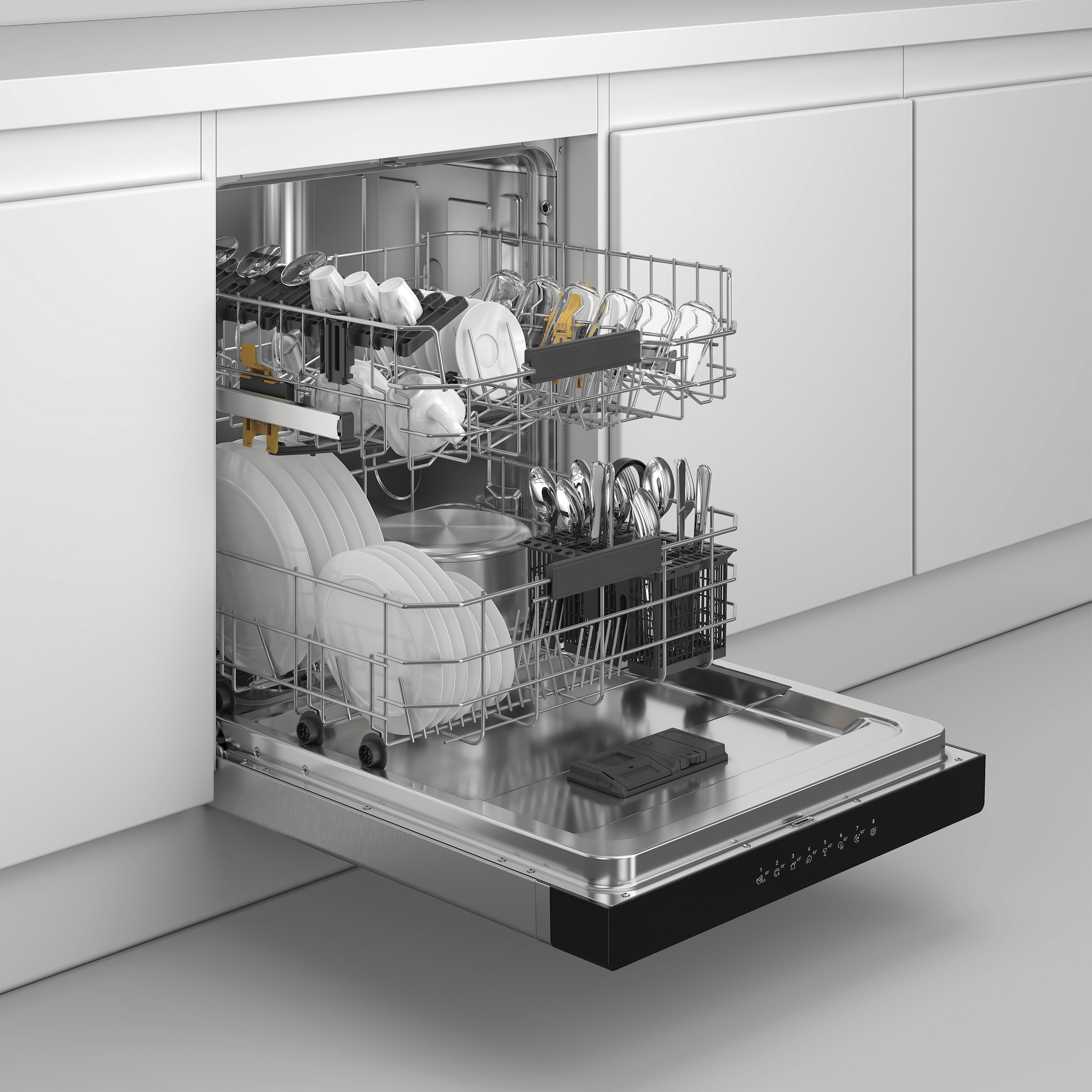 BAUKNECHT Unterbaugeschirrspüler »OBUC Ecostar2 5320« 8,9 l 14 tlg. Maßgedecke ActiveDry – automatische Türöffnung für bessere Trocknungsergebnisse