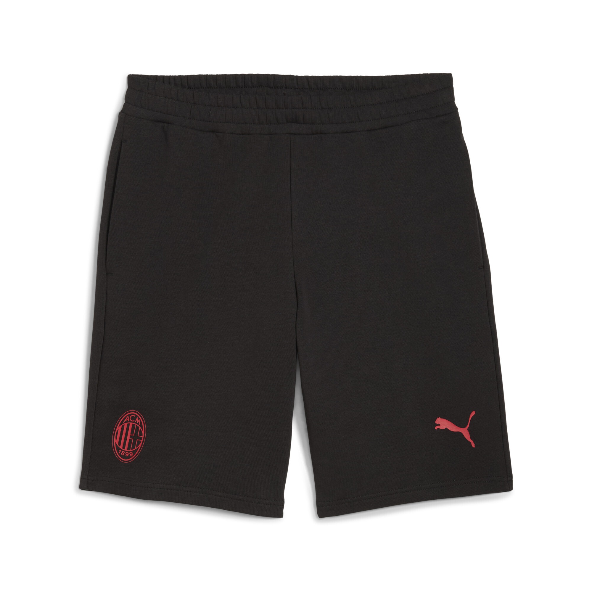 PUMA Damen Sporthose "AC Milan FtblEssentials Shorts Herren"schwarz for all time rot, Gr. M, 68% Baumwolle, 32% Polyester, Hosen