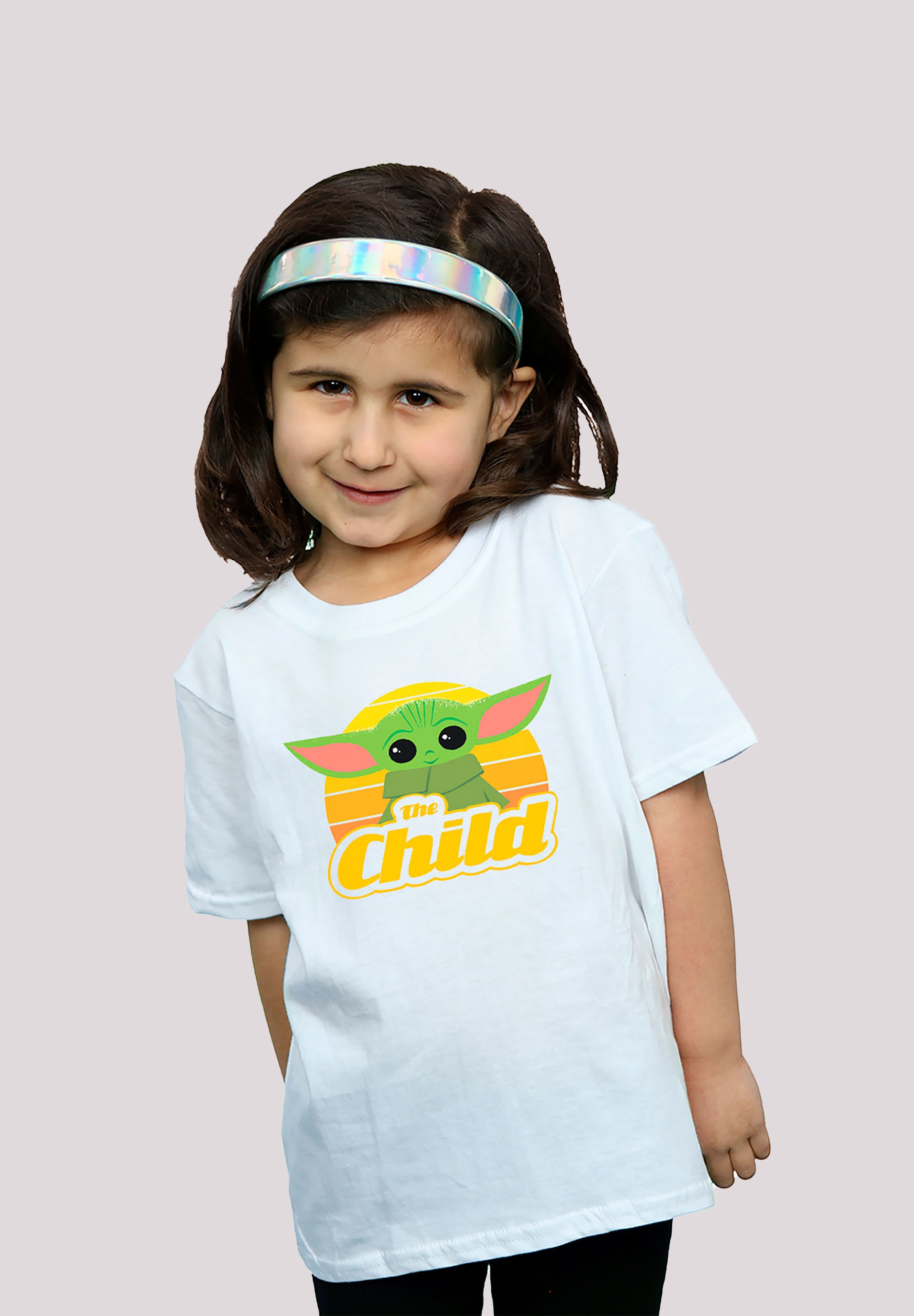 F4NT4STIC T-Shirt »Star Wars The Mandalorian The Child Retro«, Print