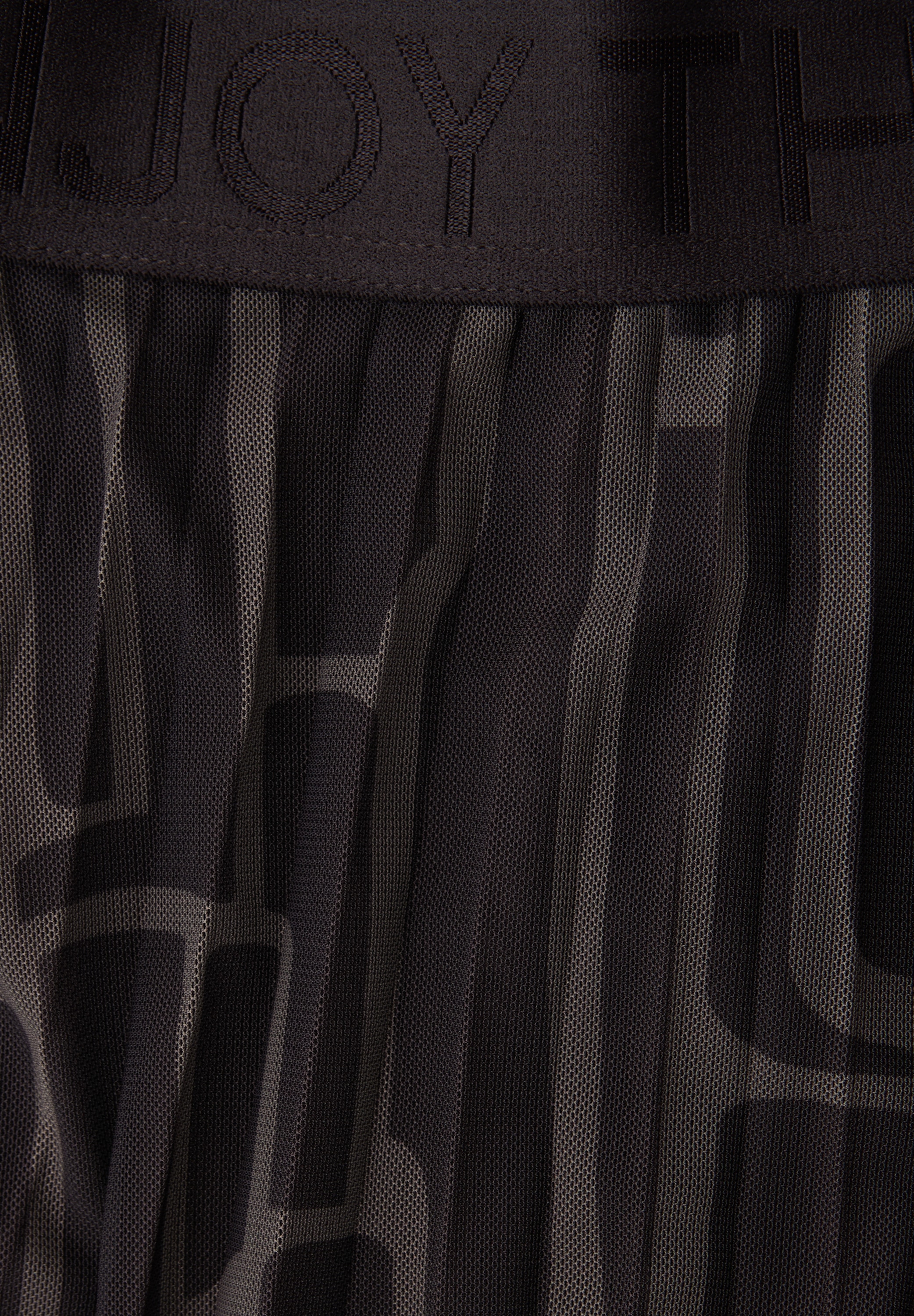 STREET ONE Meshrock Mesh Plissée Rock mit Print