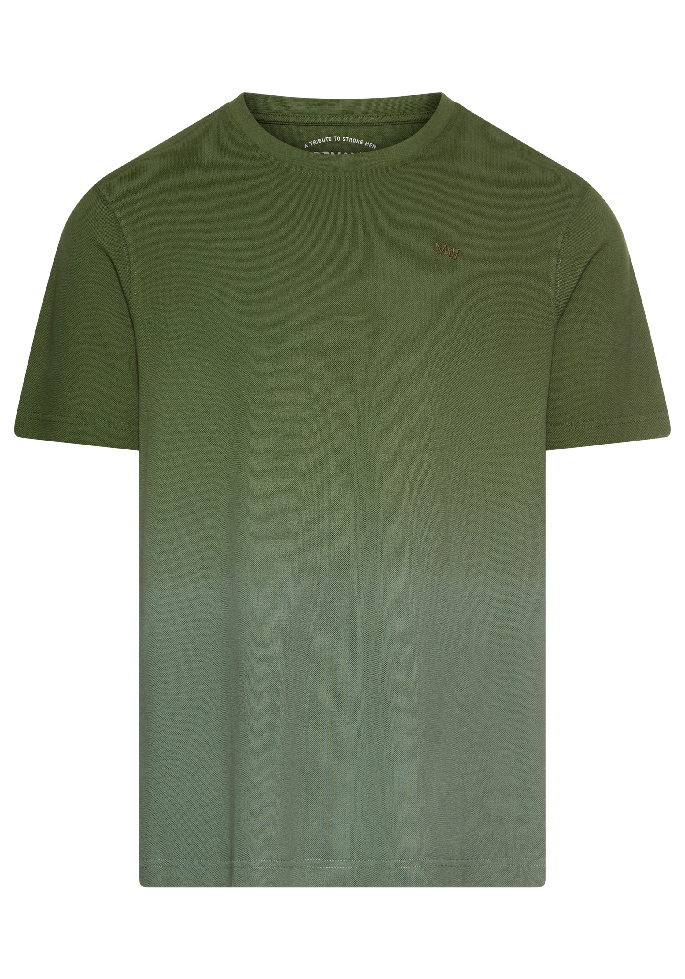 Man's World T-Shirt, Kurzarm, Regular Fit, unifarben, Rundhalsausschnitt