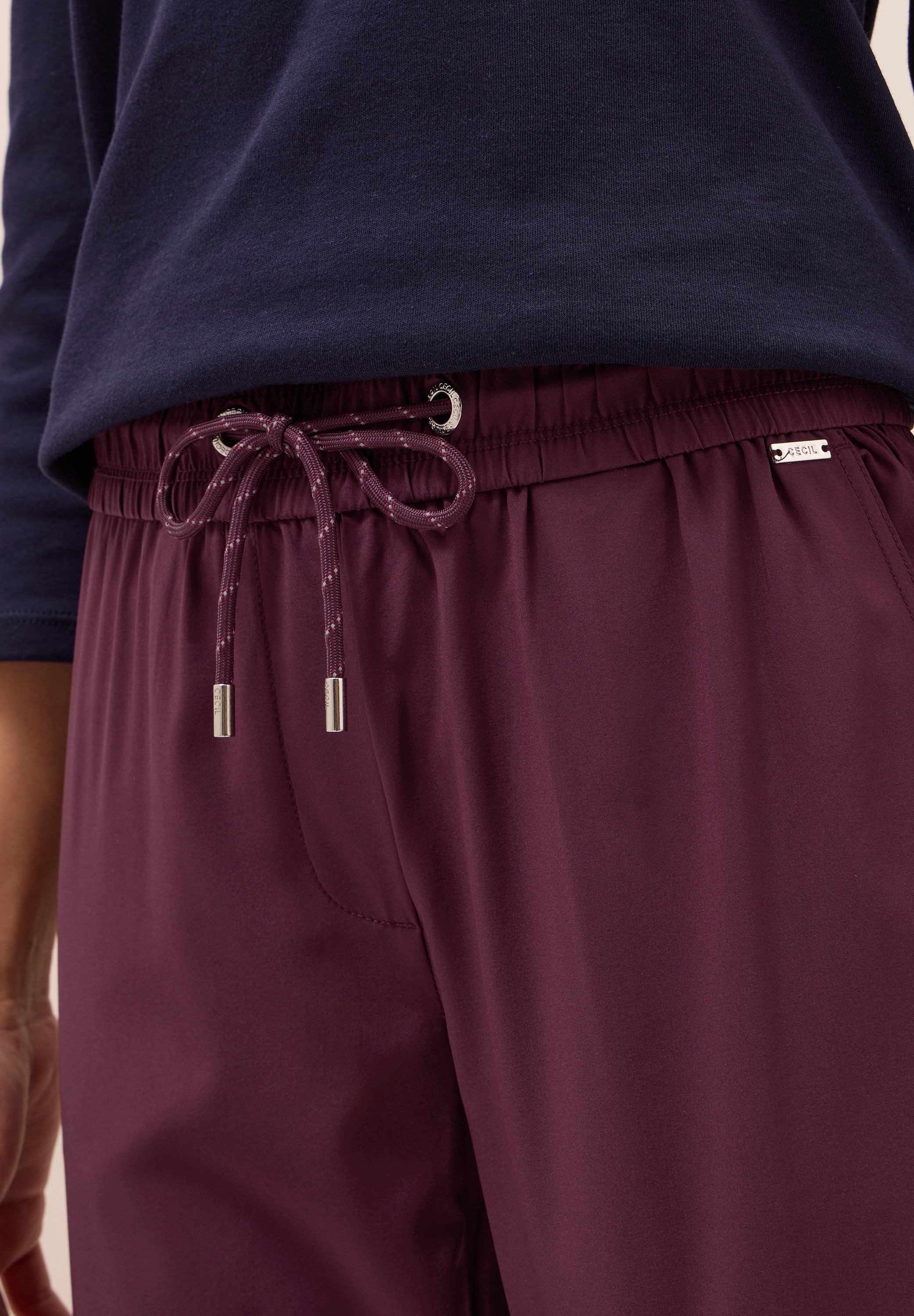 Cecil Stoffhose »Style Tracey Light«, mit elastischem Bund und Tunnelzug