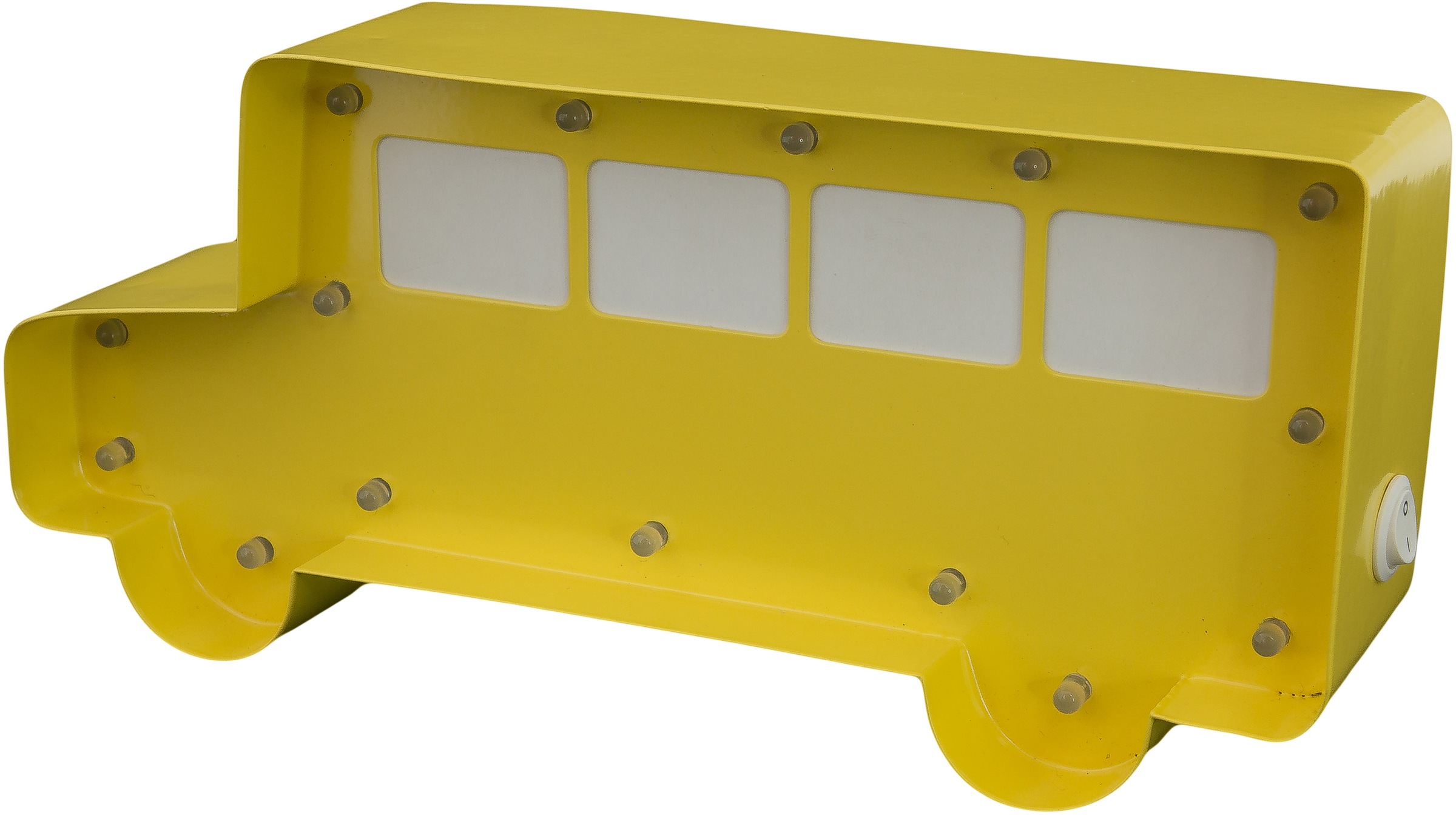 MARQUEE LIGHTS LED Dekolicht »Schoolbus«, 15 flammig, Leuchtmittel LED-Modul | LED fest integriert, Wandlampe, Tischlampe Schulbus, Fahrzeug mit 15 Leuchtmittel - 23x11cm