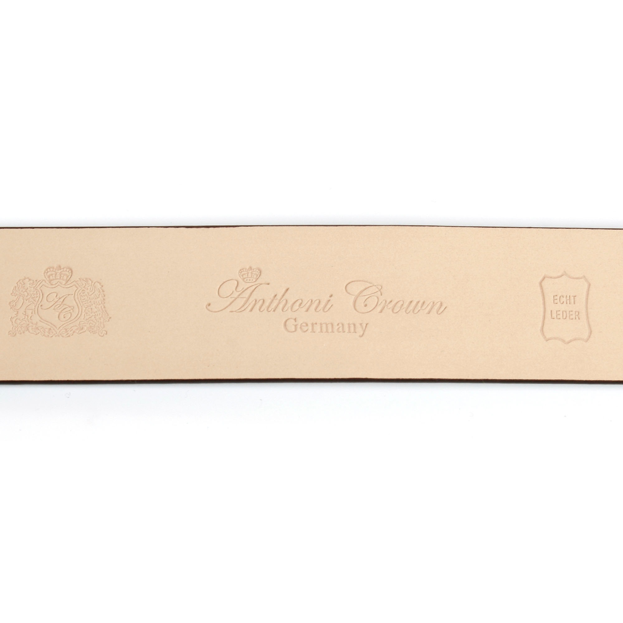 Ledergürtel ANTHONI CROWN, Herren, Gr. 85, braun (cognac), Leder, unifarben, Gürtel Ledergürtel 2