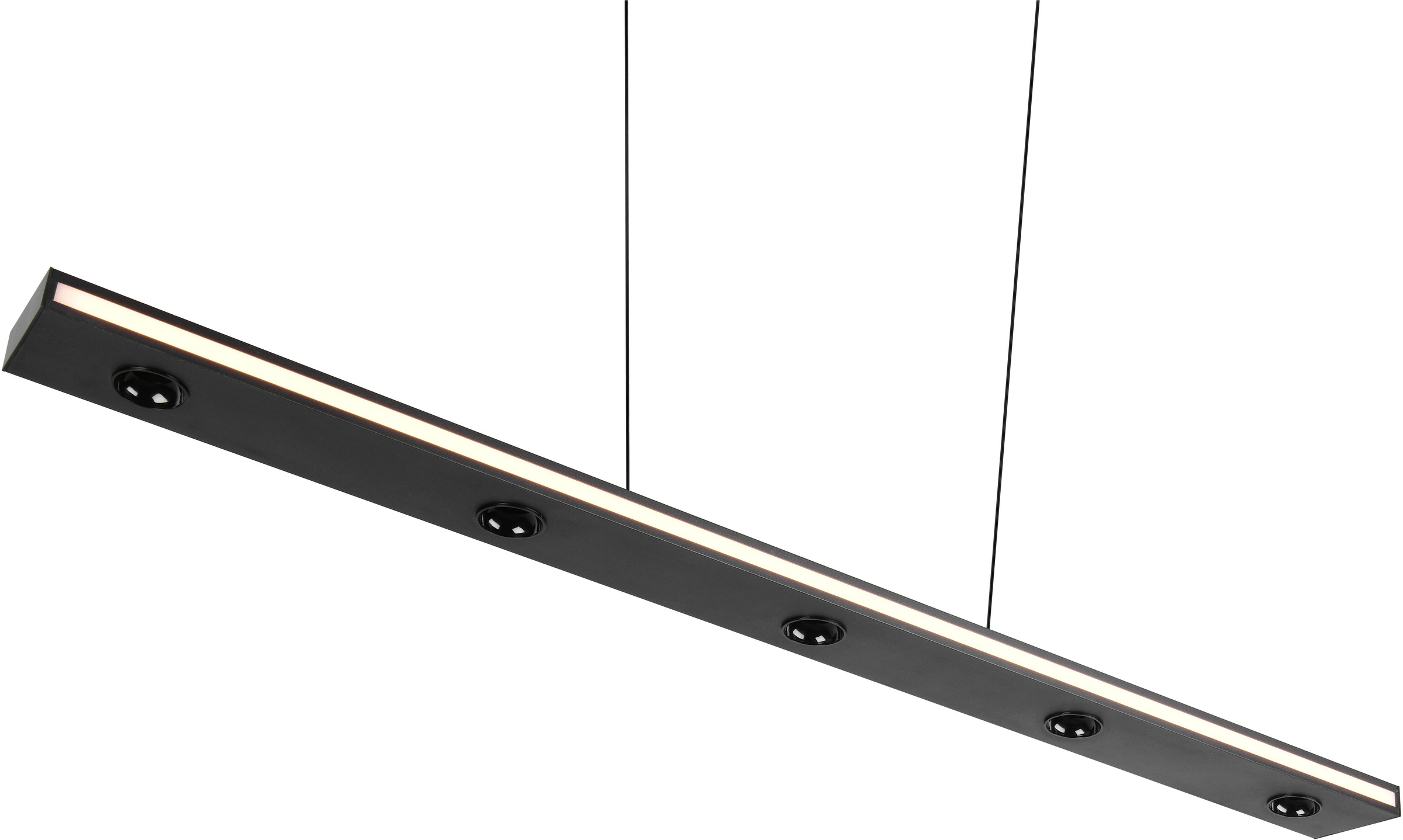 TRIO Leuchten LED Pendelleuchte »GRAHAM, Hängeleuchte höhenverstellbar, dimmbar, Memoryfunktion« LED-Board 1 Stk. Farbwechsler | warmweiß - kaltweiß up-and-down Licht Lichtfarbe einstellbar warm- bis kaltweiß 2300-4000K