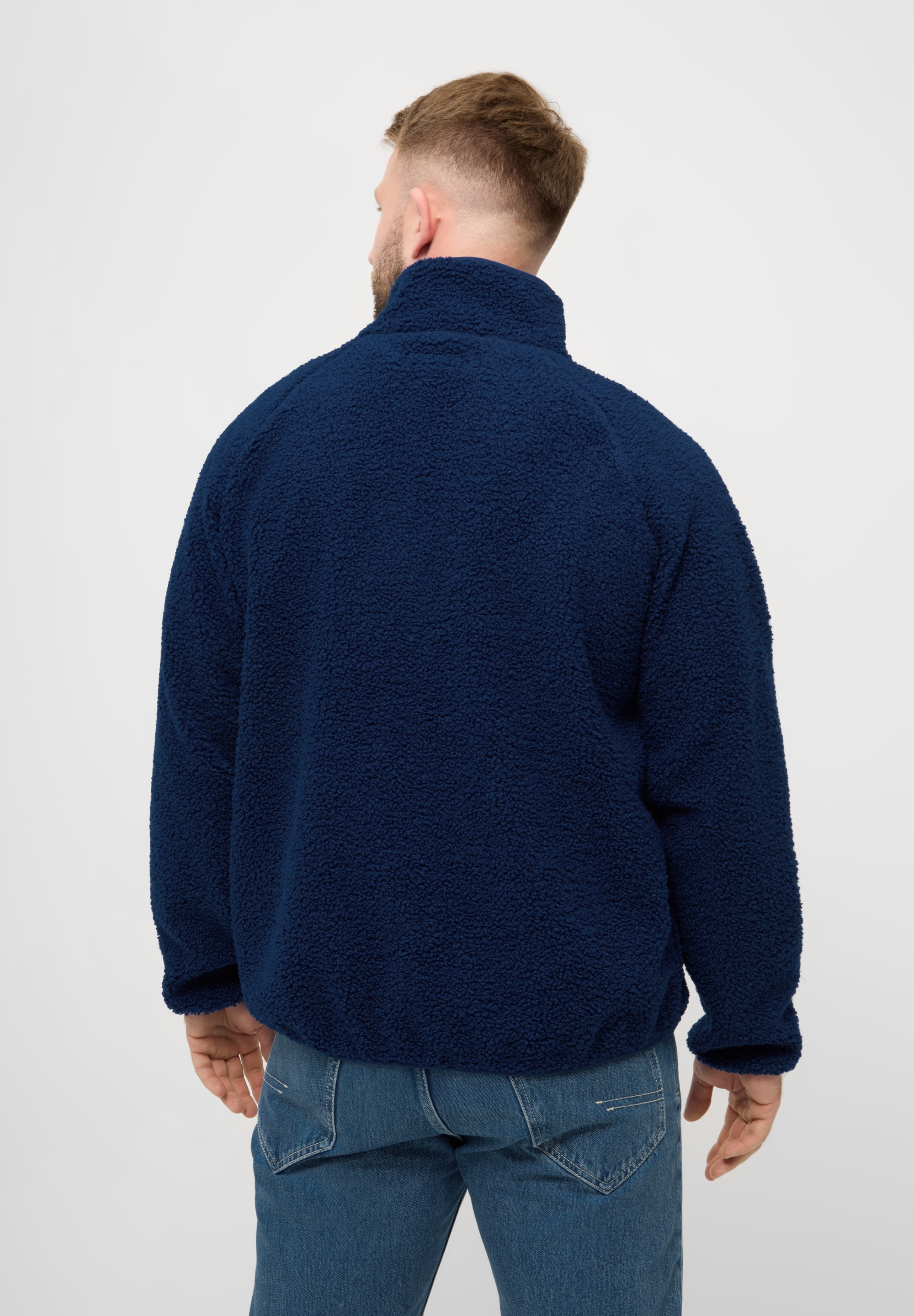 Derbe Fleecejacke »Kuschelby Troyer« ohne Kapuze Fleecepullover, Halfzip, warm, lässig