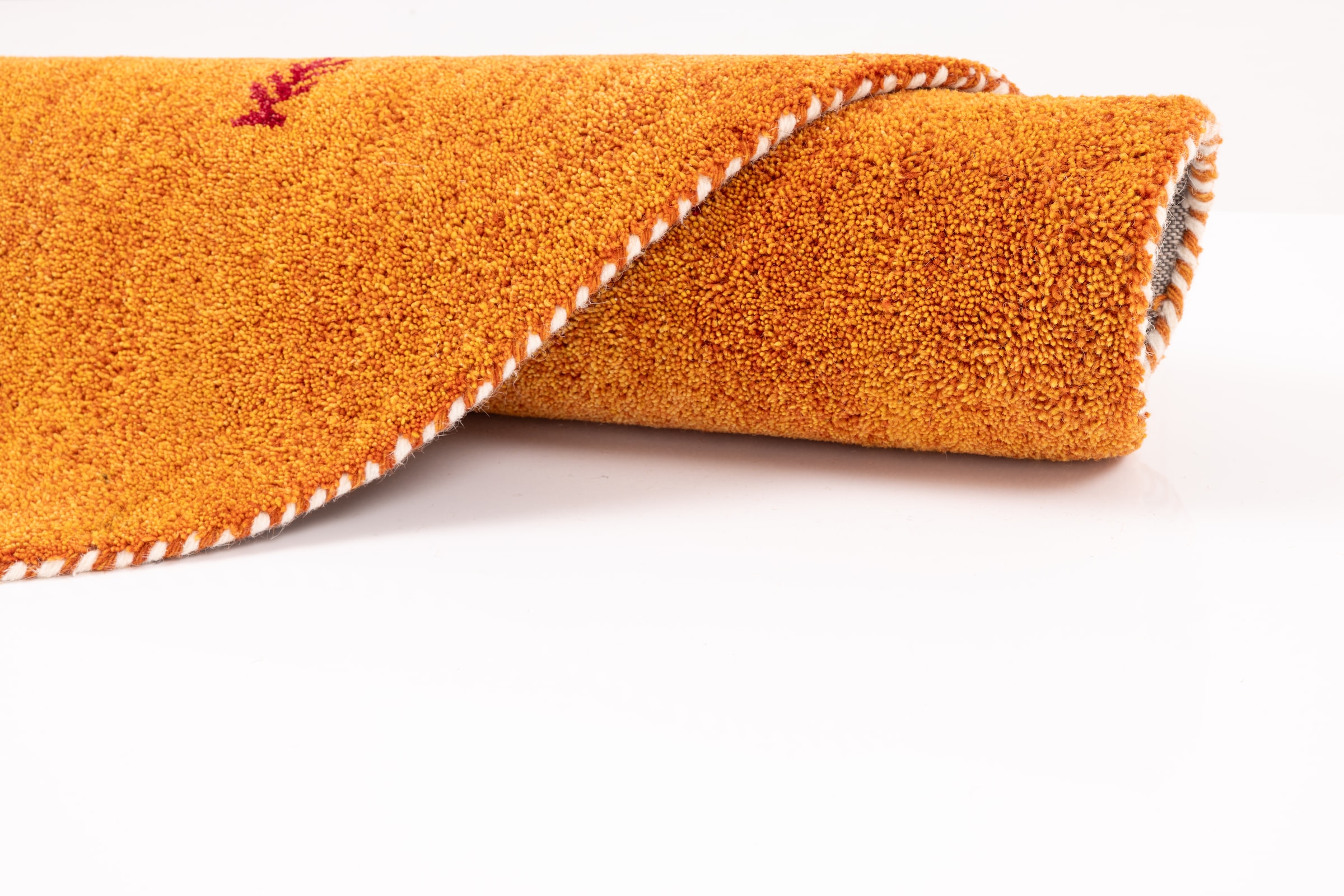 THEKO Wollteppich »Gabbeh Motiv, Handweb Teppich, Tiermotiv, reine Wolle, handgewebt«, rund, 14 mm Höhe, reine Wolle, handgewebt, Wohnzimmer, Schlafzimmer, Esszimmer