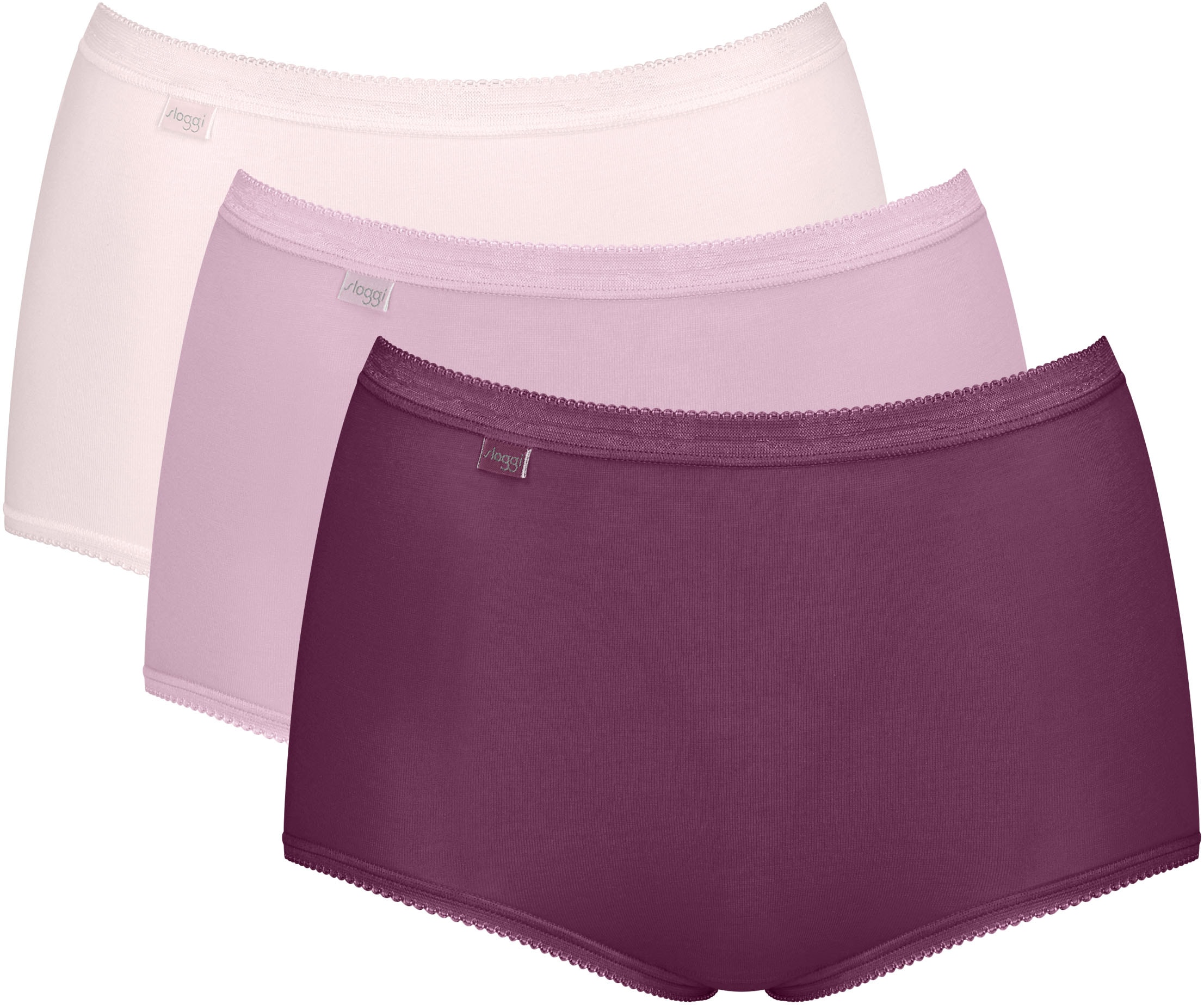 sloggi Maxislip "Basic+", (3er Pack), Baumwollmischung, weiche Nähte, Singl günstig online kaufen