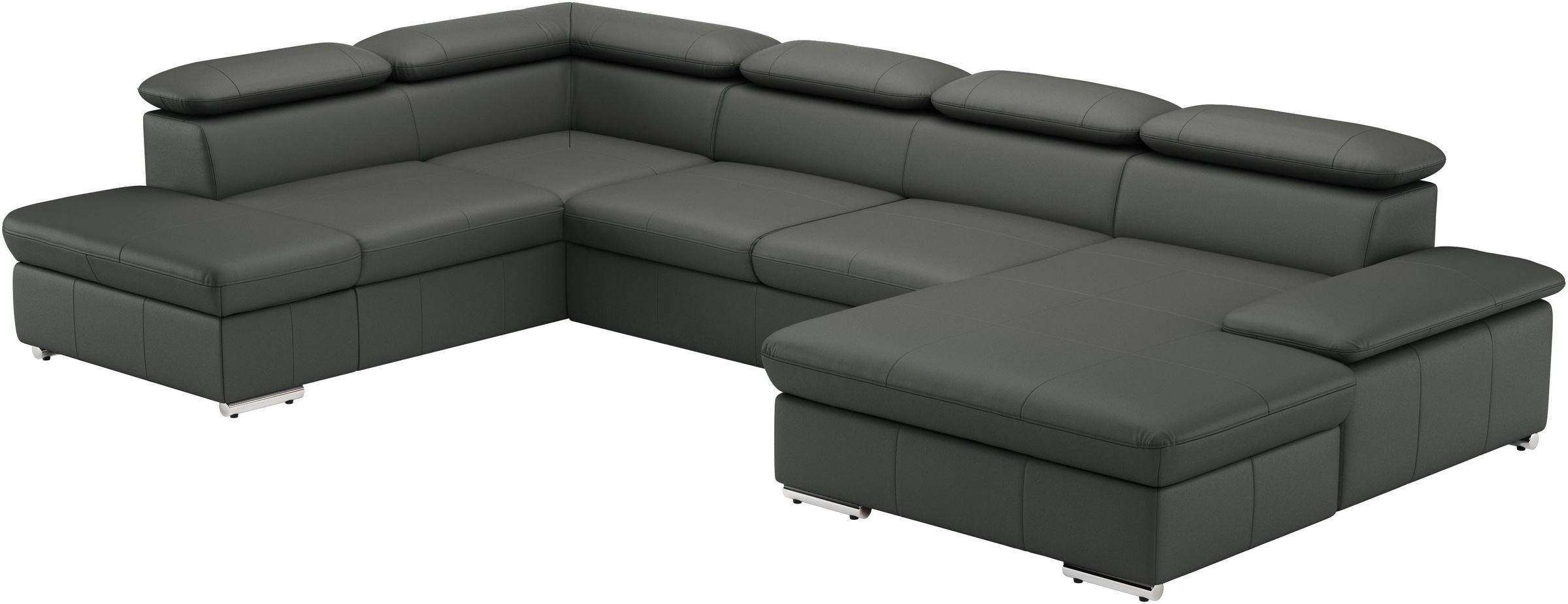 Thumbnail - sit&more Wohnlandschaft "Valantine U-Form, B: 349 cm" mit Arm- & Kopfteilverstellung, optional mit Bettfunktion