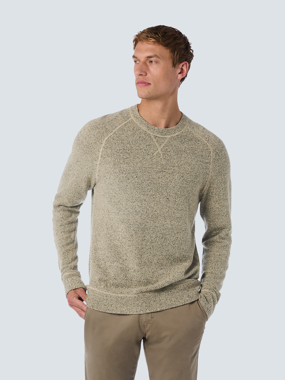 Strickpullover, in melierter Optik