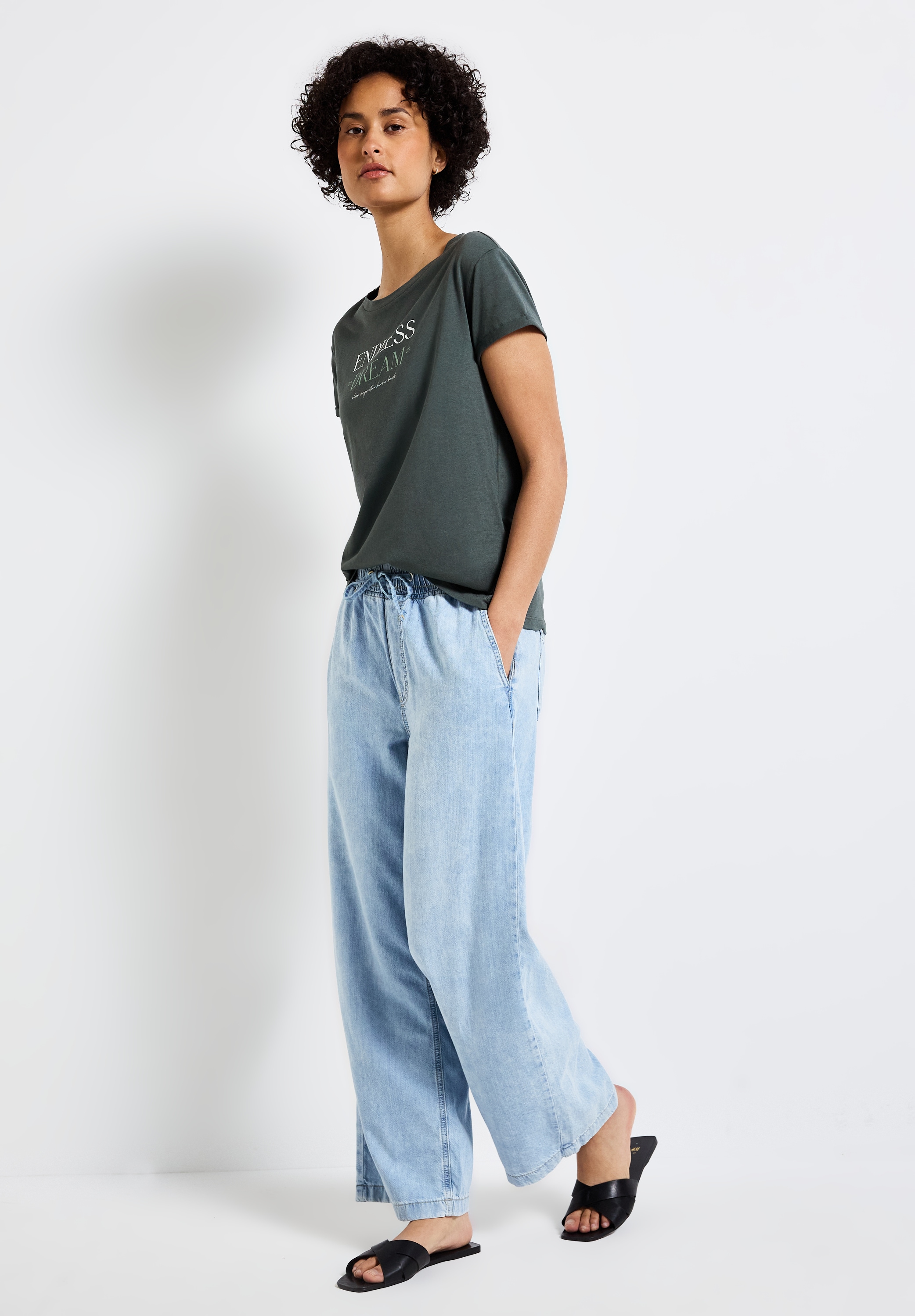 STREET ONE T-Shirt, mit Rundhalsausschnitt