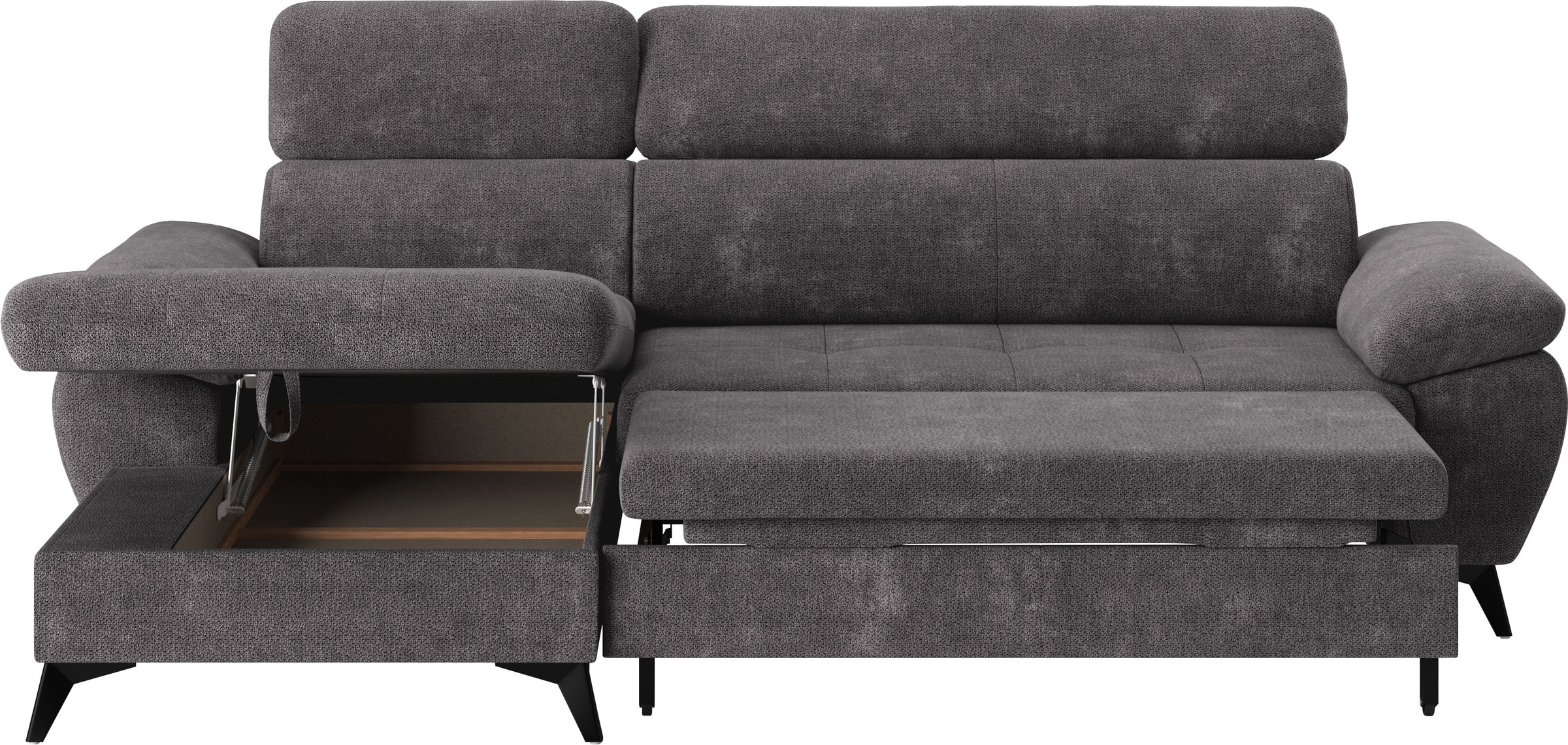 COTTA Ecksofa "Hudson L-Form", verstellbare Kopfstützen günstig online kaufen