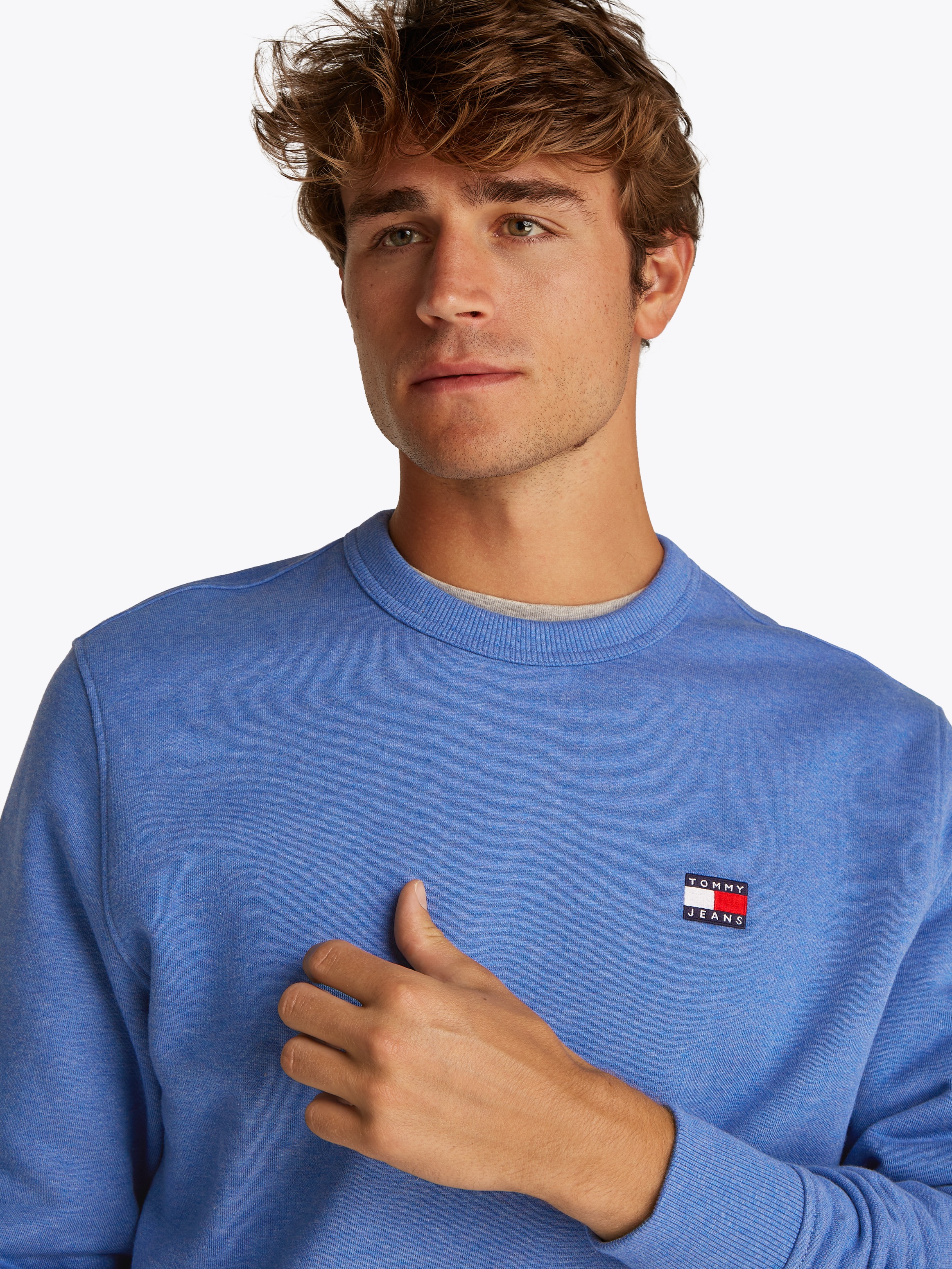 Tommy Jeans Sweatshirt "TJM REG BADGE CREW EXT", Mit Rundhalsausschnitt günstig online kaufen