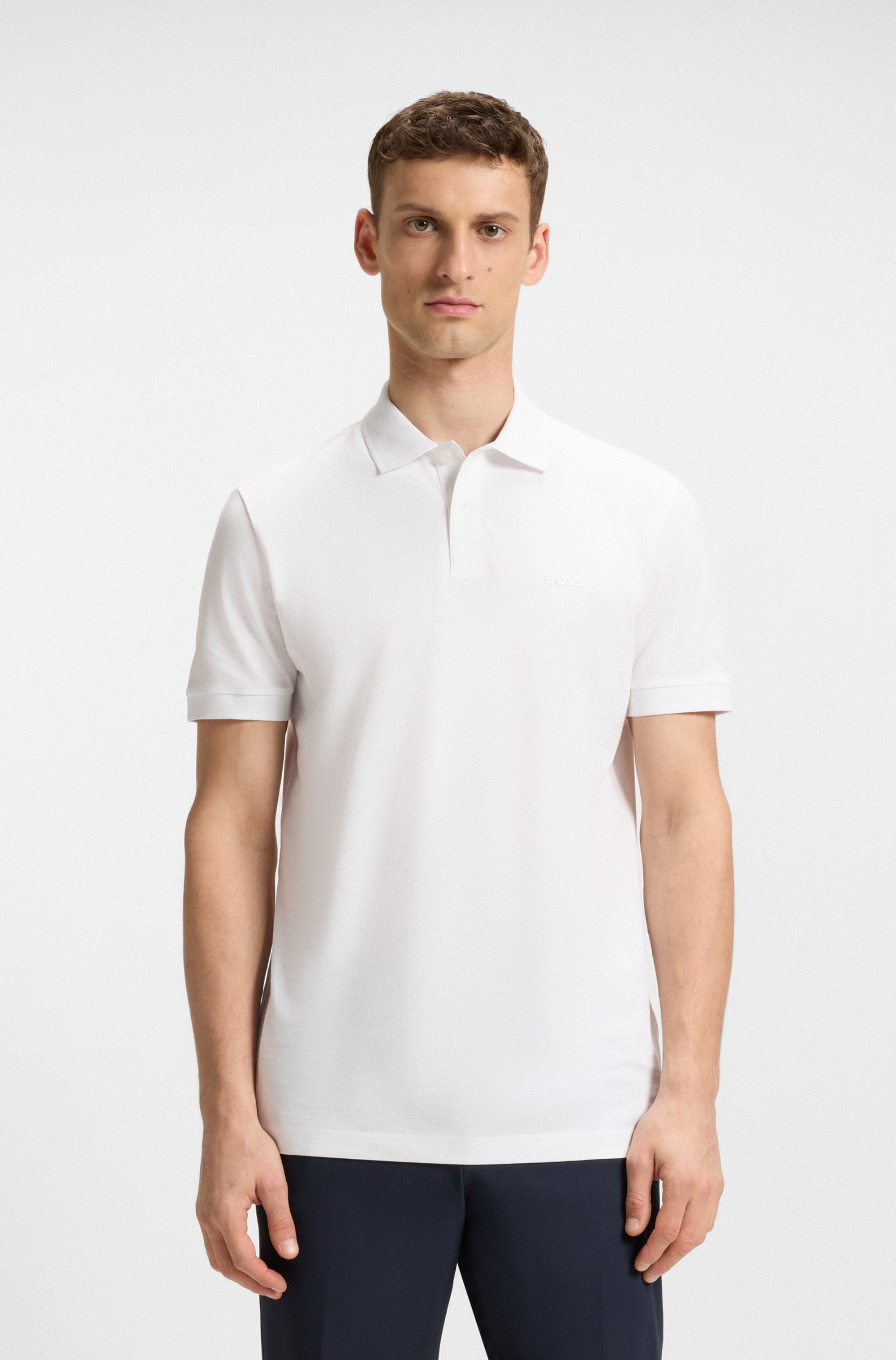 BOSS GREEN Poloshirt "Pio Pique Regular Fit" Cotton Pique Polo, pflegeleicht 100% Baumwolle