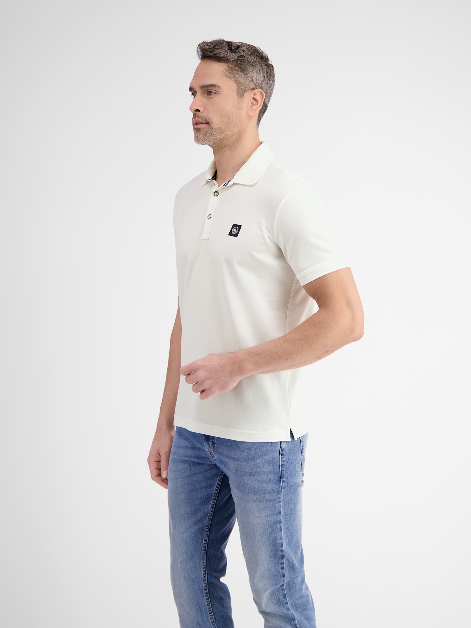 LERROS Poloshirt "LERROS Herren Poloshirt mit Stretchanteil, unifarben" günstig online kaufen