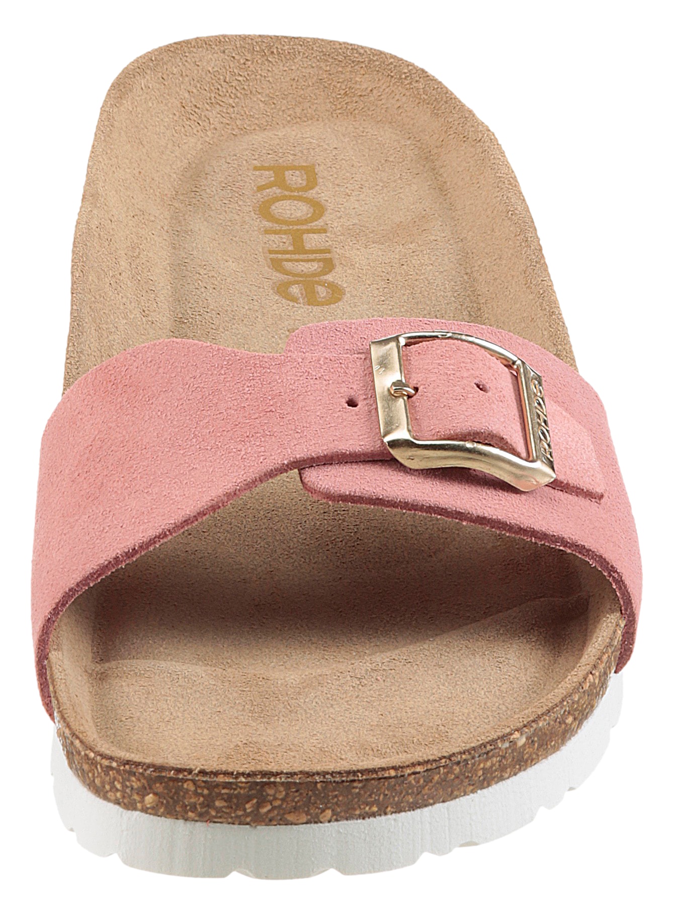 Rohde Pantolette, Keilabsatz, Sommerschuh, Schlappen mit vorgeformtem Softfußbett