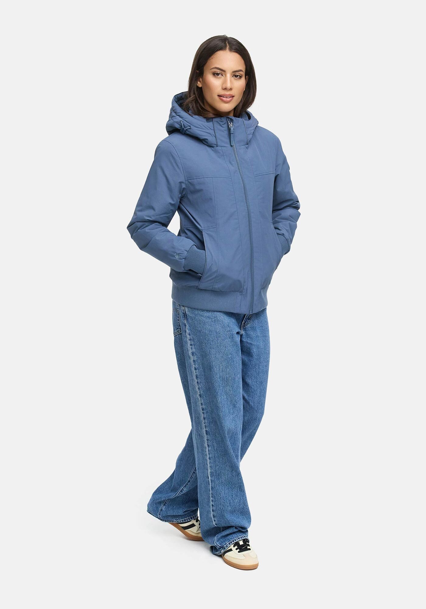 Marikoo Winterjacke »Mooni 16«, Gefütterte Winterjacke mit Kapuze und Kordelzug