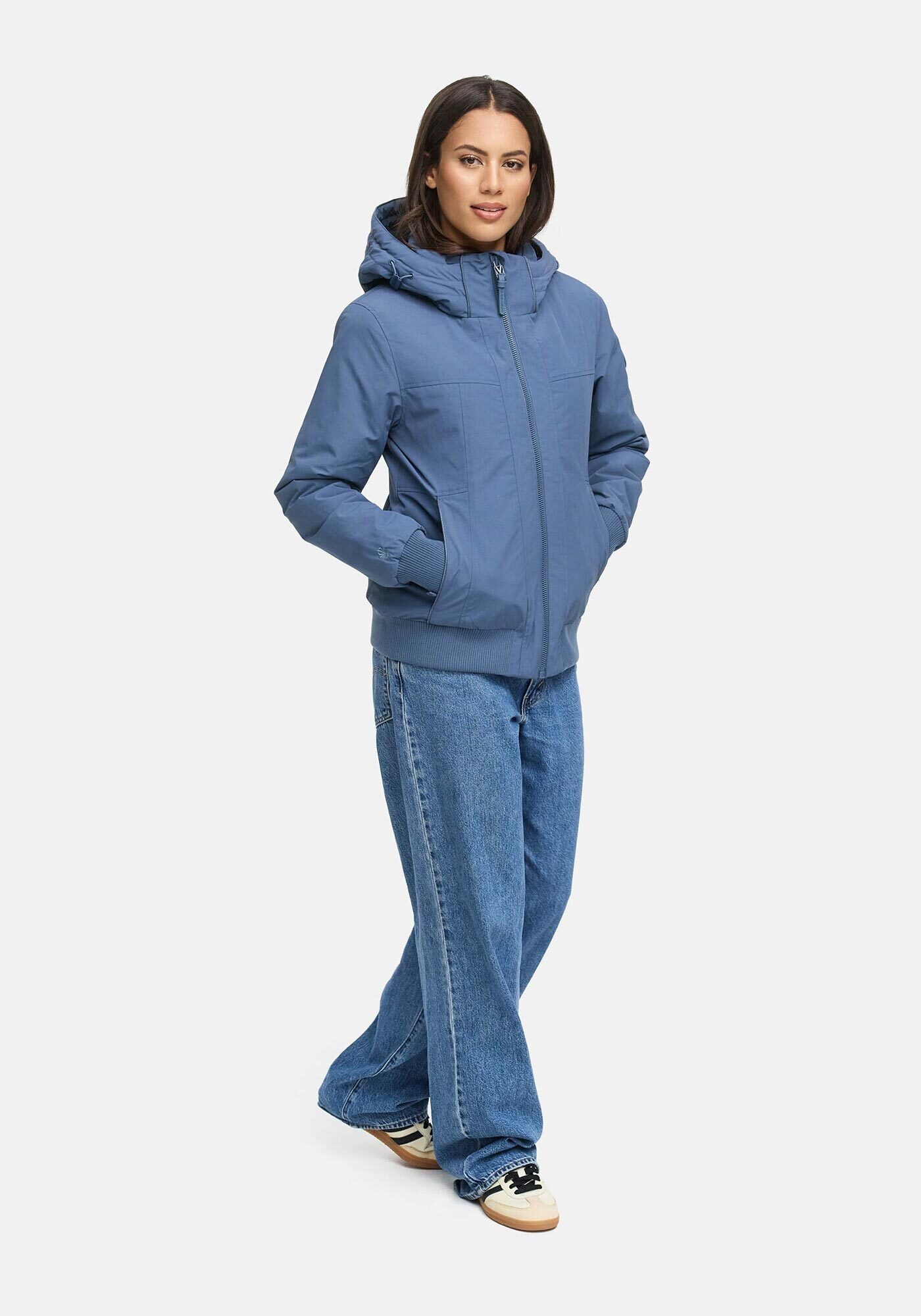 Thumbnail - Marikoo Winterjacke "Mooni 16" Gefütterte Übergangsjacke mit Kapuze und Kordelzug