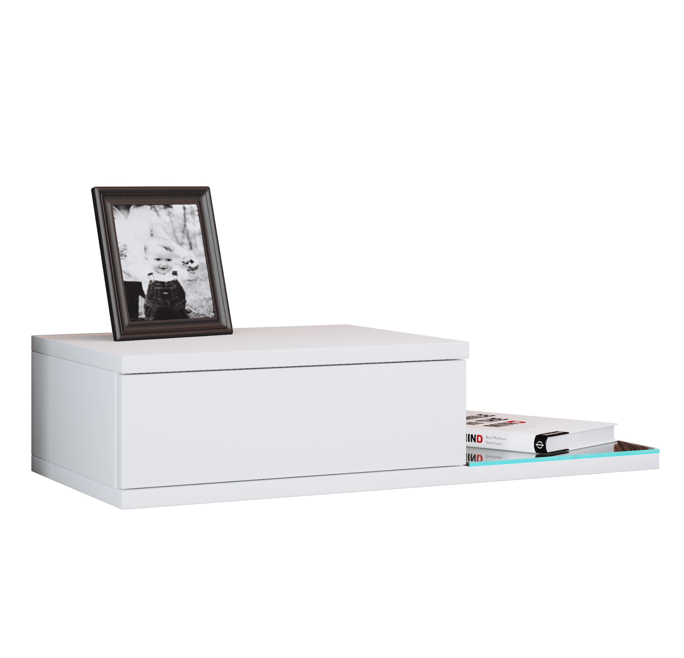 VCM Nachttisch "Design Wandschublade Nachttisch Regal Konsila L" 1 Stk. tlg.
