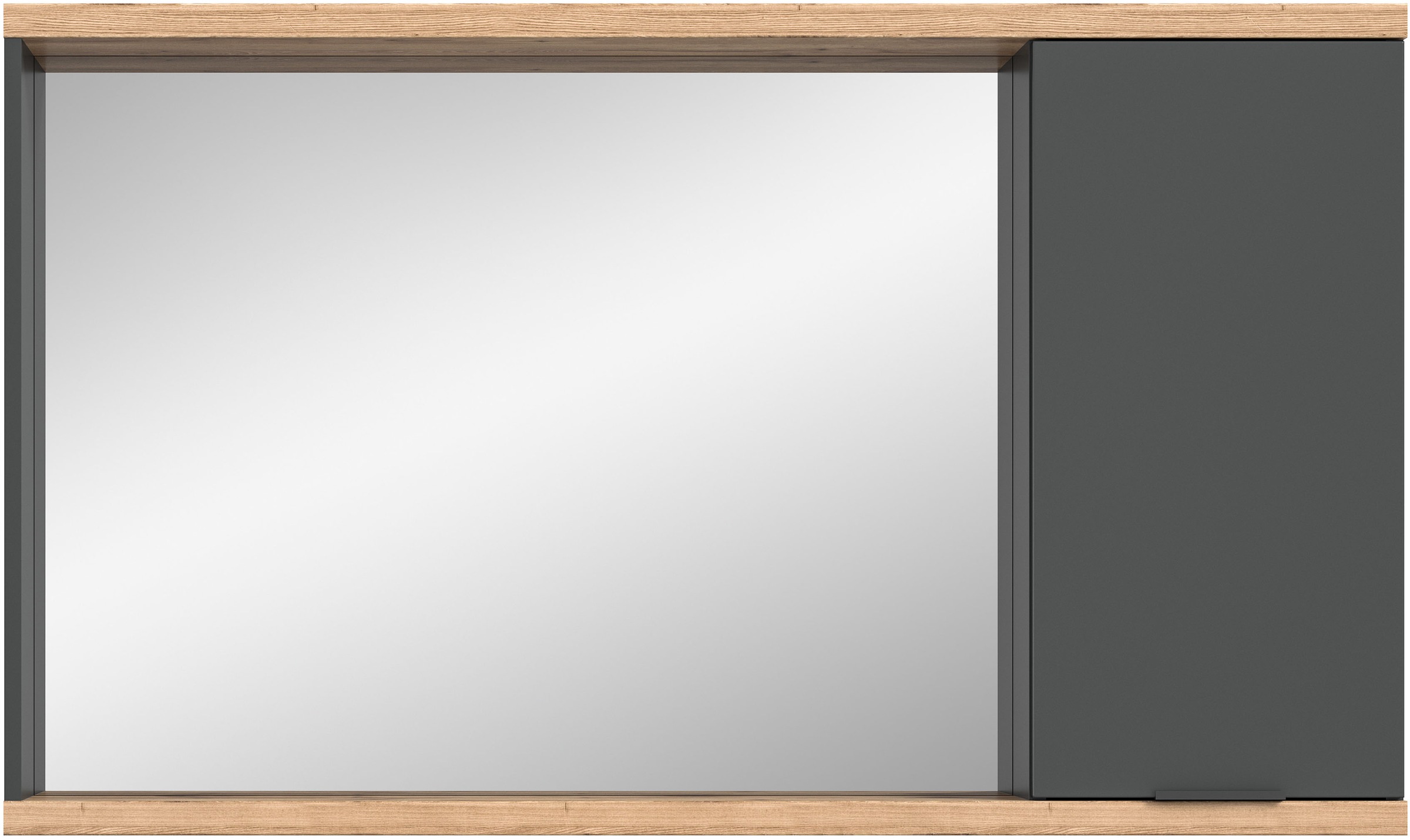 welltime Spiegelschrank »Sencillo, Spiegelschrank 130 cm«, (2 St.), Sencillo, Spiegelschrank, 1 Tür, 3 Fächer