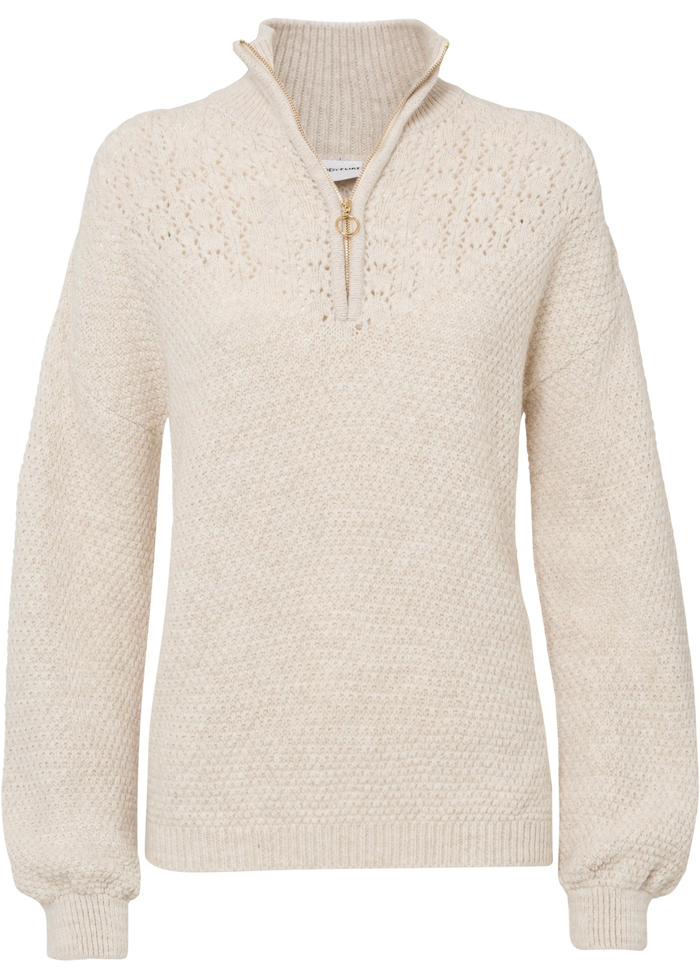 bonprix Troyer Troyer Pullover mit Ajourmuster