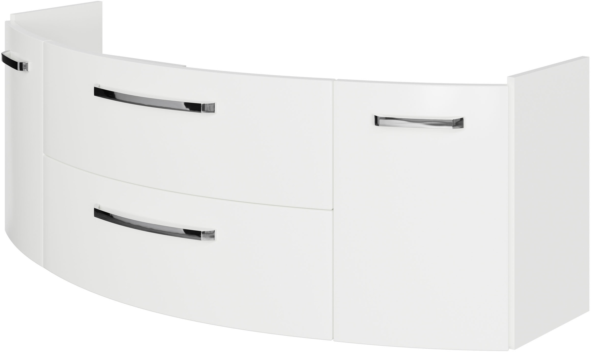 Saphir Badmöbel-Set »Serie 4010 2-teilig Keramik-Waschtisch mit LED-Spiegelschrank«, (Set), Badezimmer Set 144 cm breit, inkl. Türdämpfer, 5 Türen, 2 Schubladen