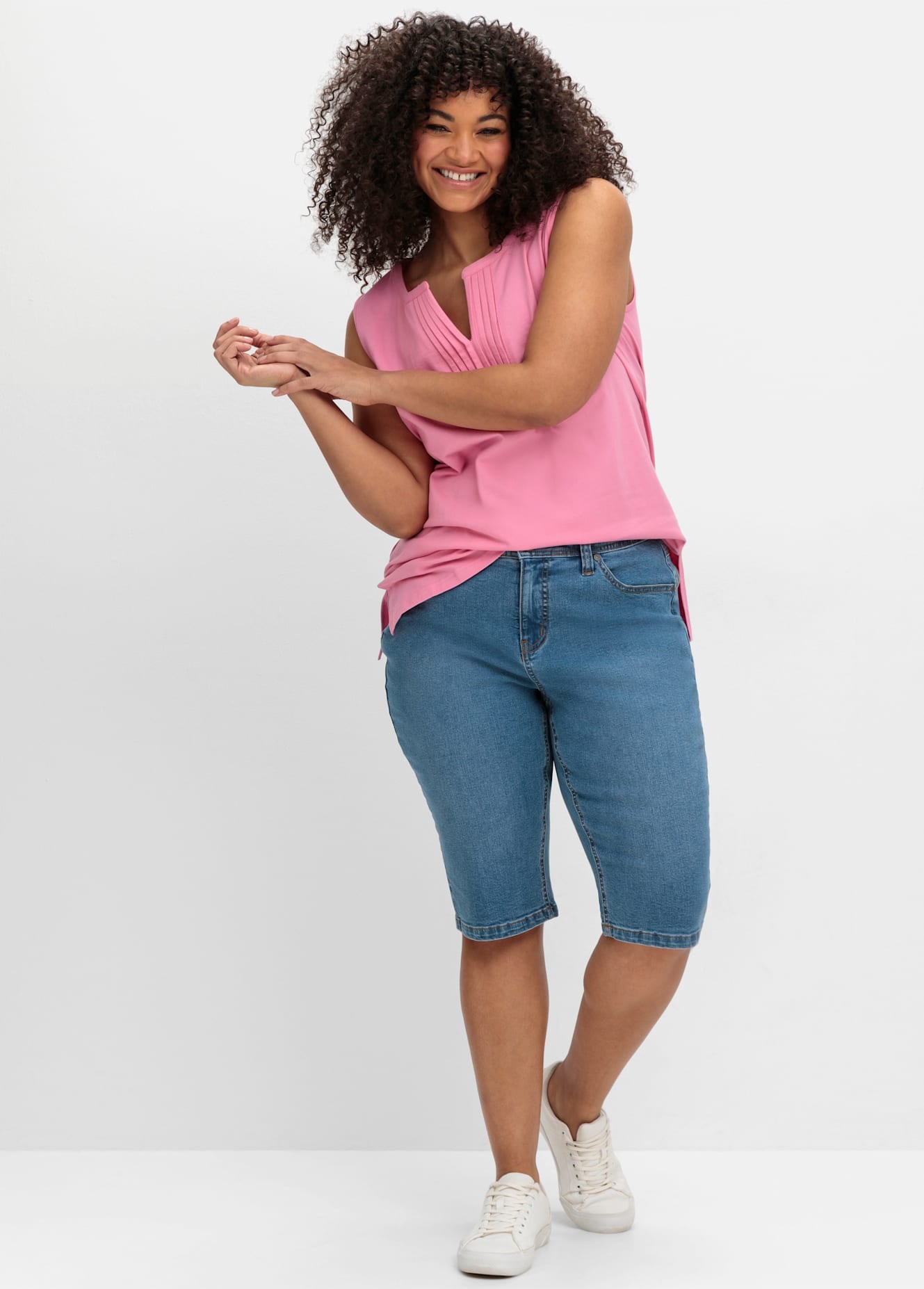 Sheego Jeansbermudas, (1 tlg.) günstig online kaufen