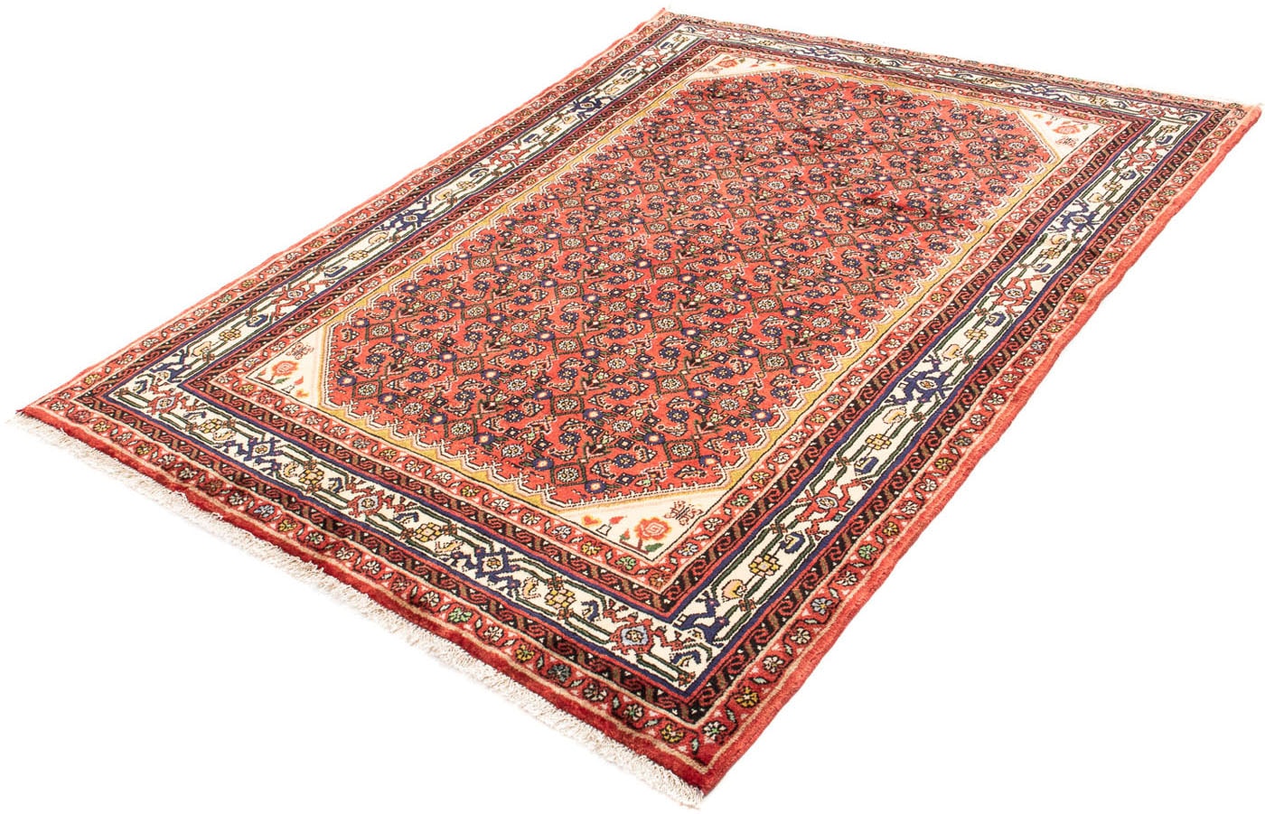 morgenland Orientteppich "Perser - Nomadic - 205 x 155 cm - rot", rechteckig, 10 mm Höhe, Wohnzimmer, Handgeknüpft, Einz