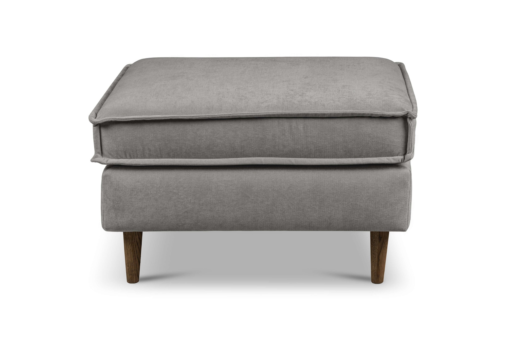 Home affaire Polsterhocker »Pinto Skandi« mit Keder, Massivholzfüße Eiche geräuchert