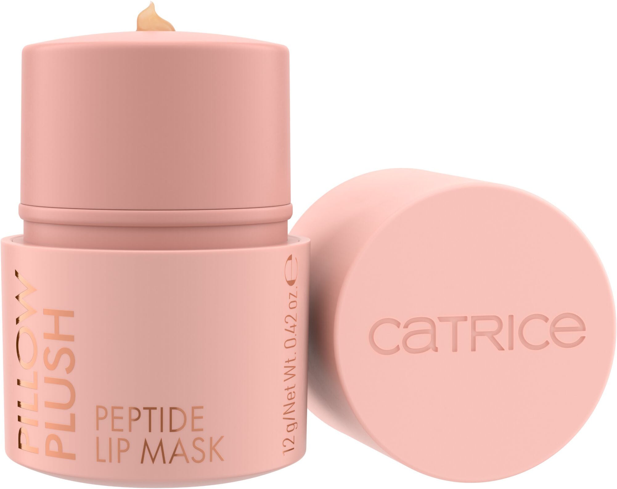 Catrice Lippenmaske »Pillow Plush Peptide Lip Mask«, (Set, 3 tlg.), Zarter Kirschduft und stilvolles Packaging für ein luxuriöses Erlebnis