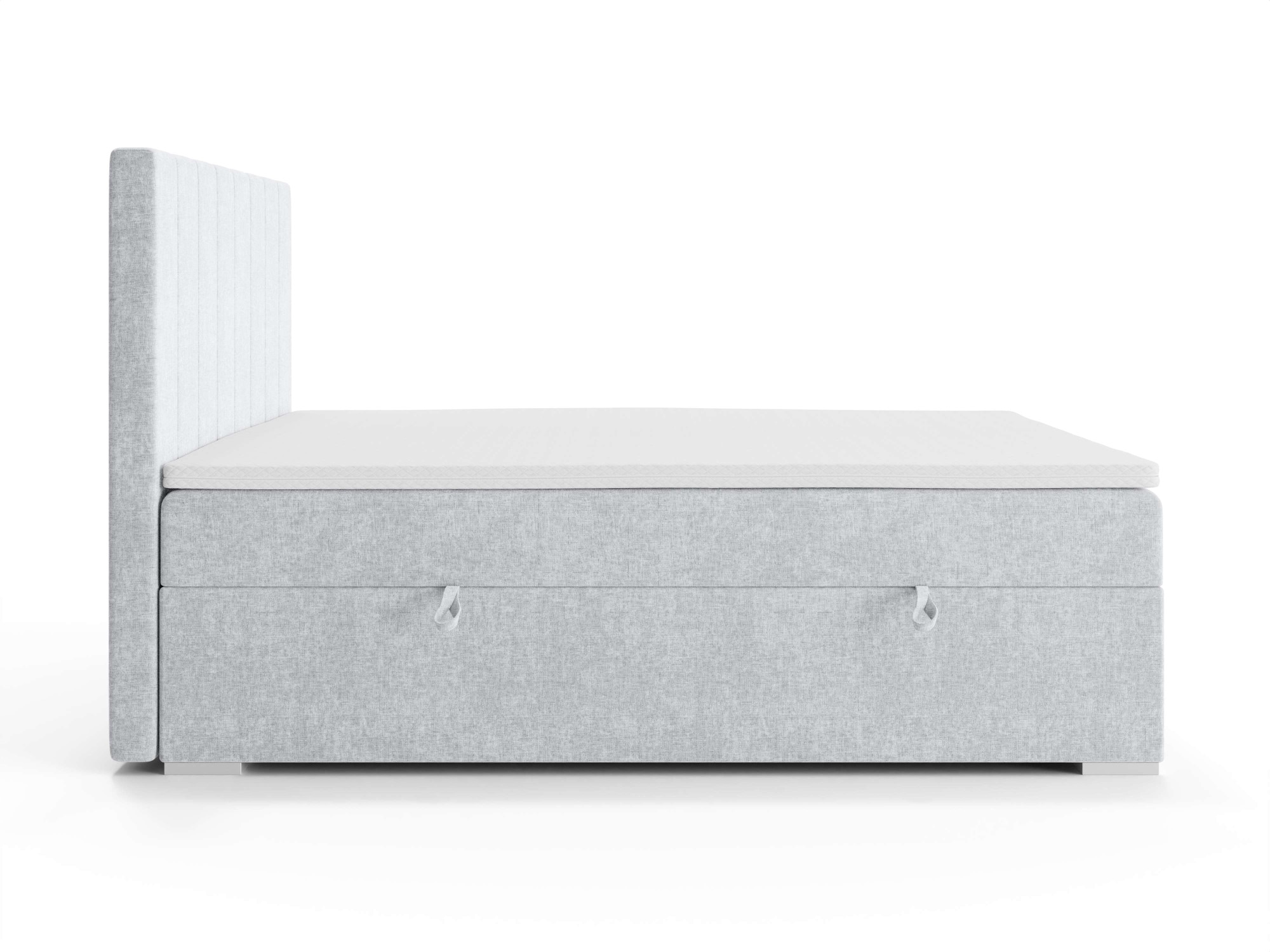 Places of Style Polsterbett »Ginoro mit Matratze und Topper, in 3 Breiten (140, 160 und 180 cm)«, Boxspringbett mit Kopfteil, Bettkasten, Matratze (BFK/TFK) und Topper