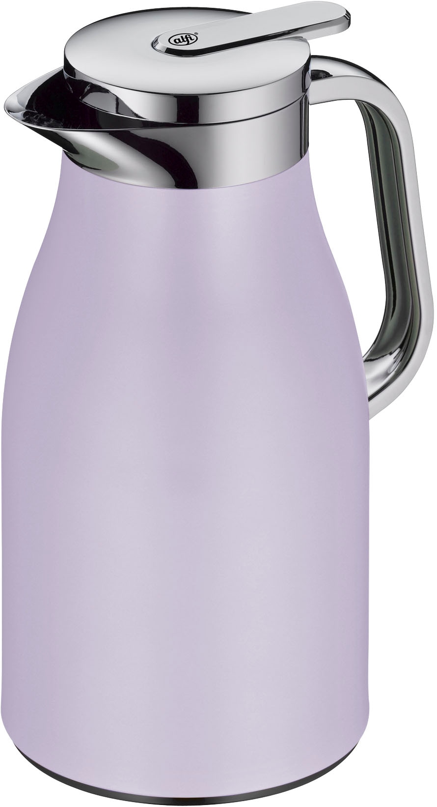 Alfi Isolierkanne »SKYLINE, mit Hartglaseinsatz und ergonomischem Griff«, 1 l, (1 St.), 12h heiß & 24h kalt, Drehverschluss mit bequemem Druckknopf