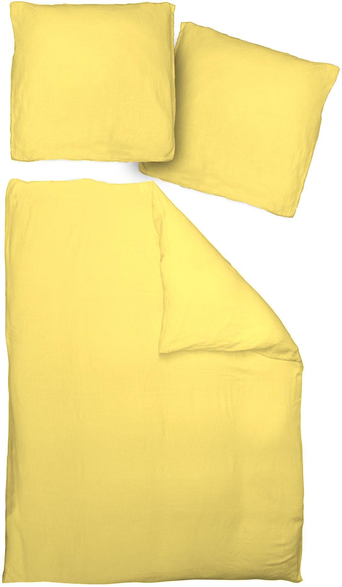 Adam Bettwäsche "Uni Collection light" 2 Stk. aus 100 % Bio-Baumwolle, 2 te günstig online kaufen